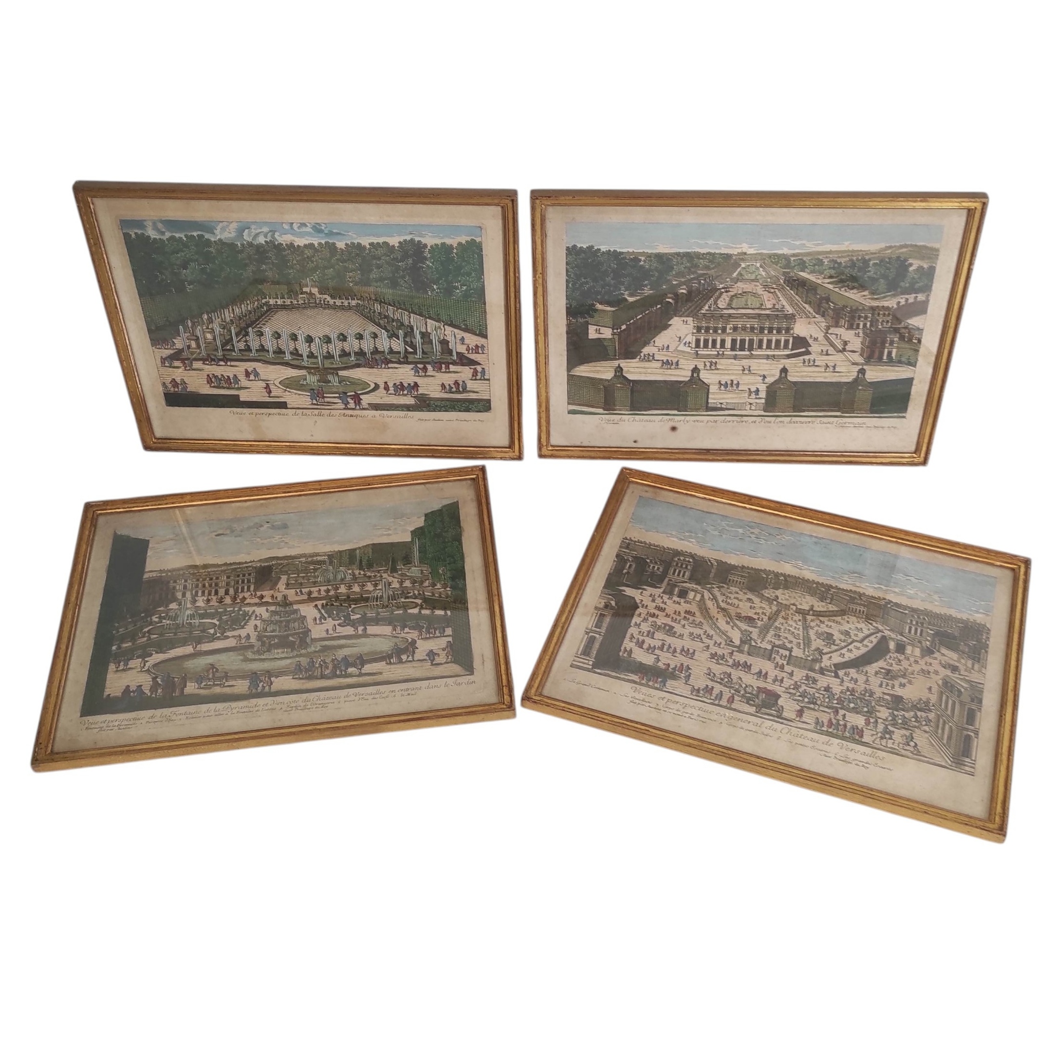 SERIE DE 4 GRAVURES D AVELINE PIERRE30 X 19 CM HORS CADRE