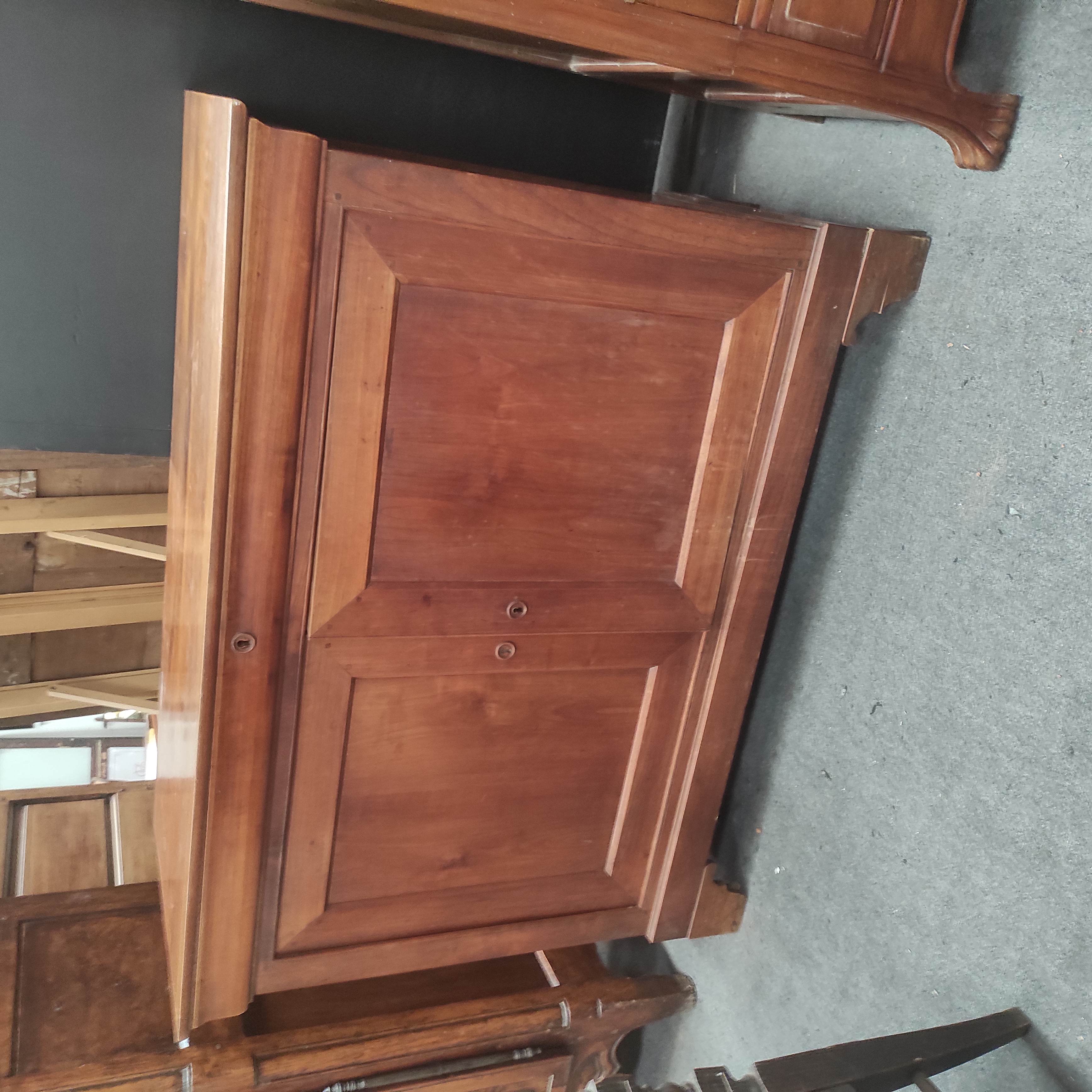 BAHUT 2 PORTES + 1 TIROIR EN MERISIER 130/99/53 CM