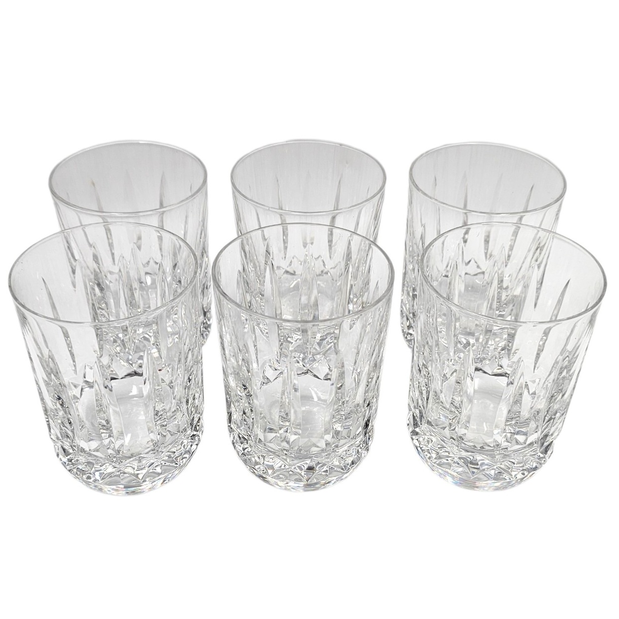 DAUM FRANCE 6 VERRES A WHISKY EN CRISTAL 