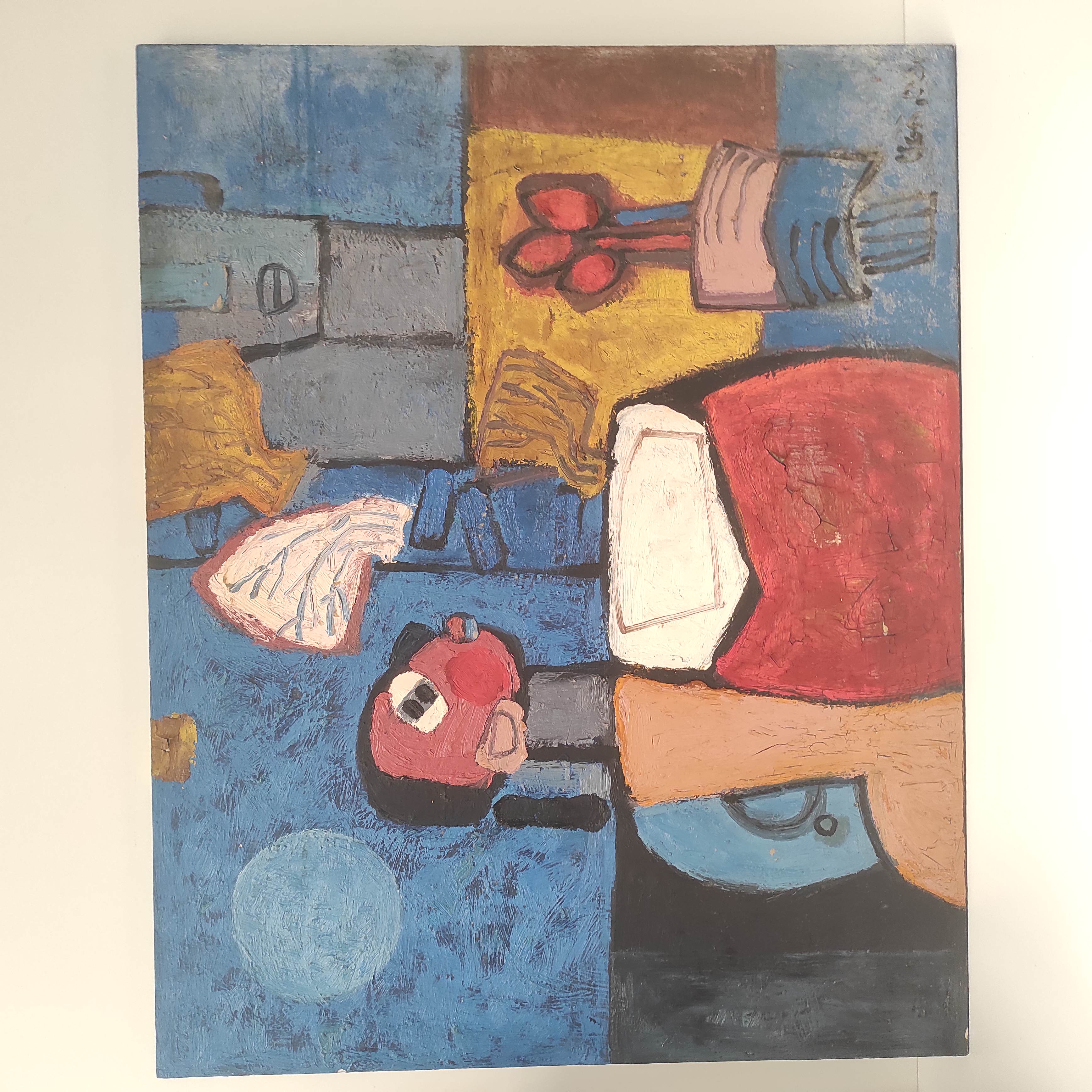 HST LA FEMME AU BOUQUET 100 x 80 CM