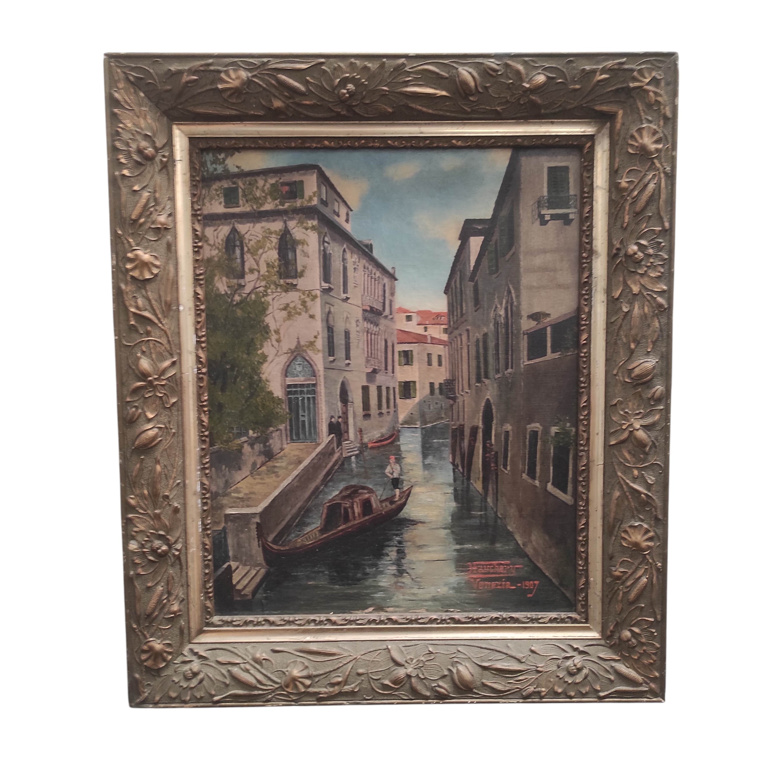 HAUCHERY HST LE CANAL A VENISE 41 x 33 CM HC