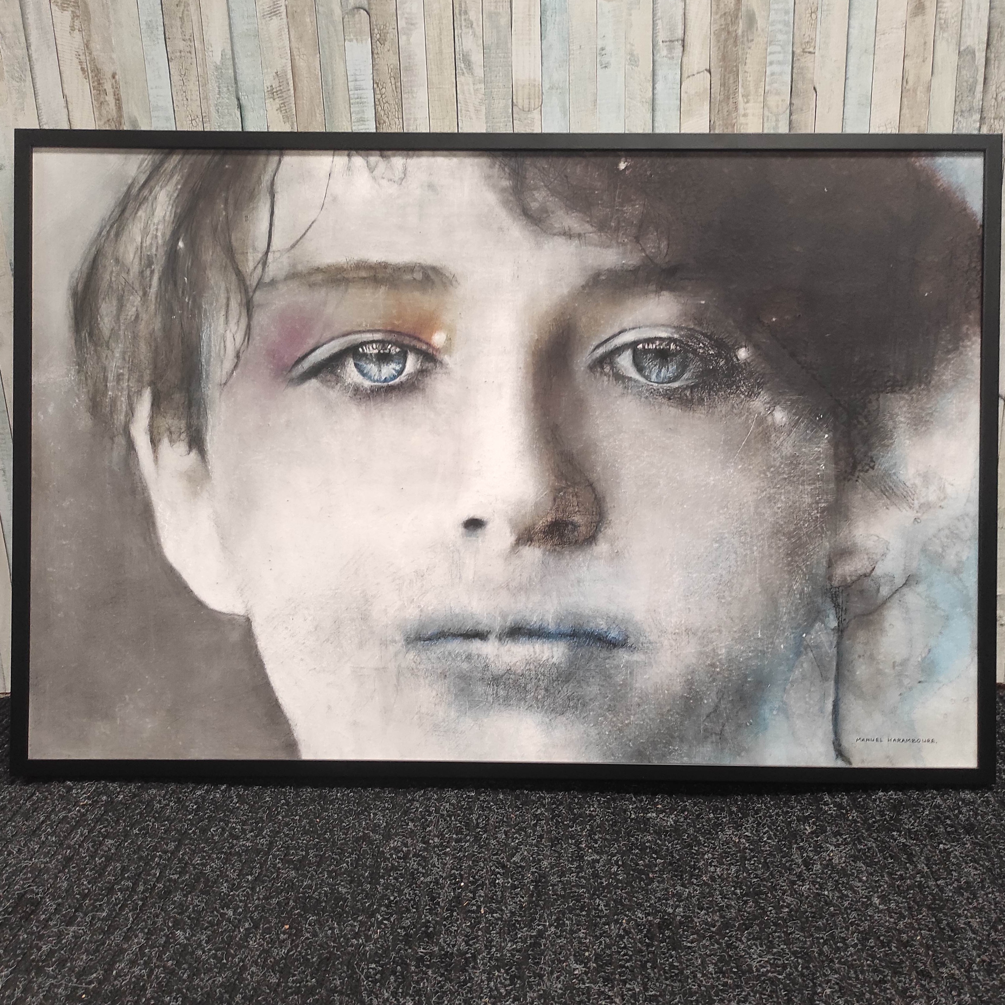 MANUEL HARAMBOURE PASTEL PORTRAIT DE CAMILLE CLAUDEL 103 x 68 + CERTIFICAT