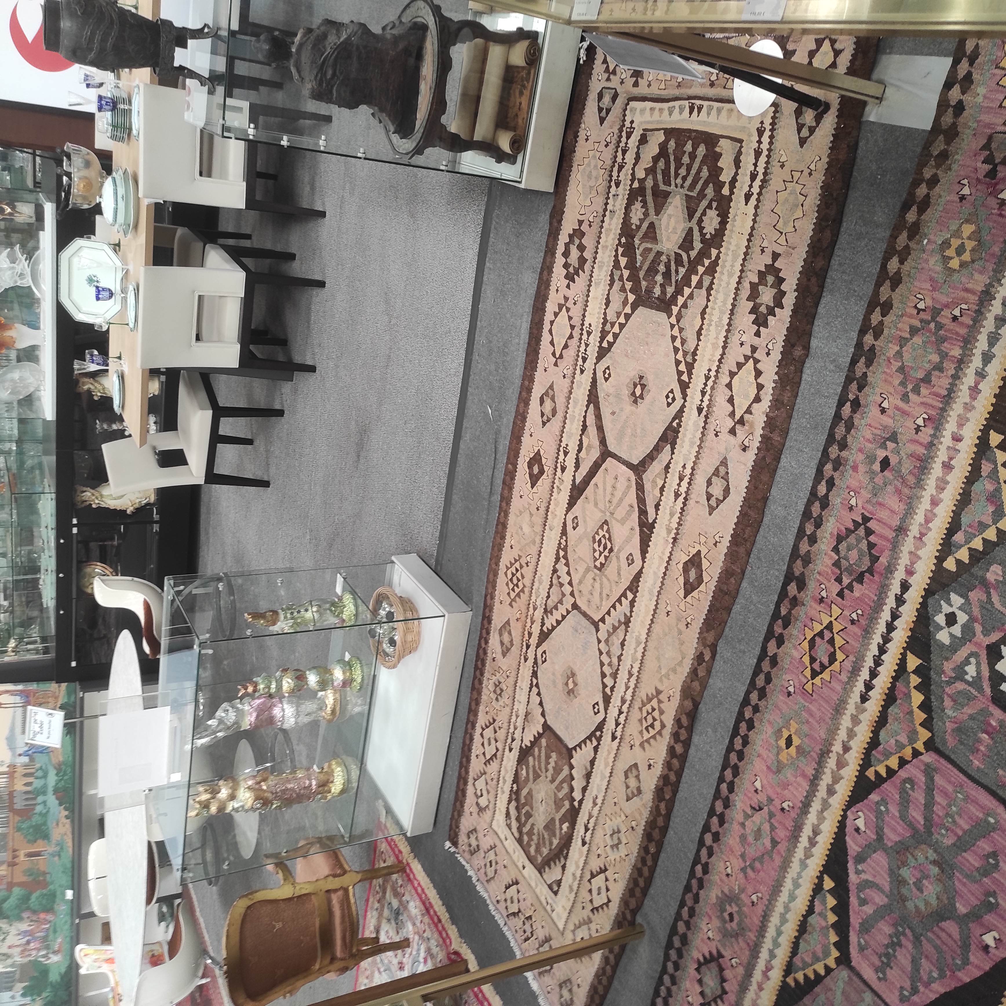 TAPIS KILIM BRUN 109 x 265 CM