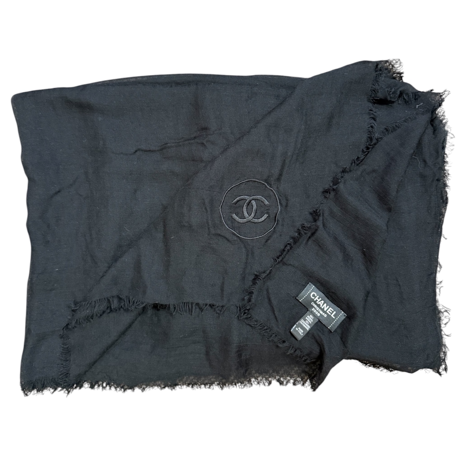 CHANEL ETOLE CHRISTMAS 2009 10% CACHEMIRE 90% MODAL 95x135 CM + BOITE