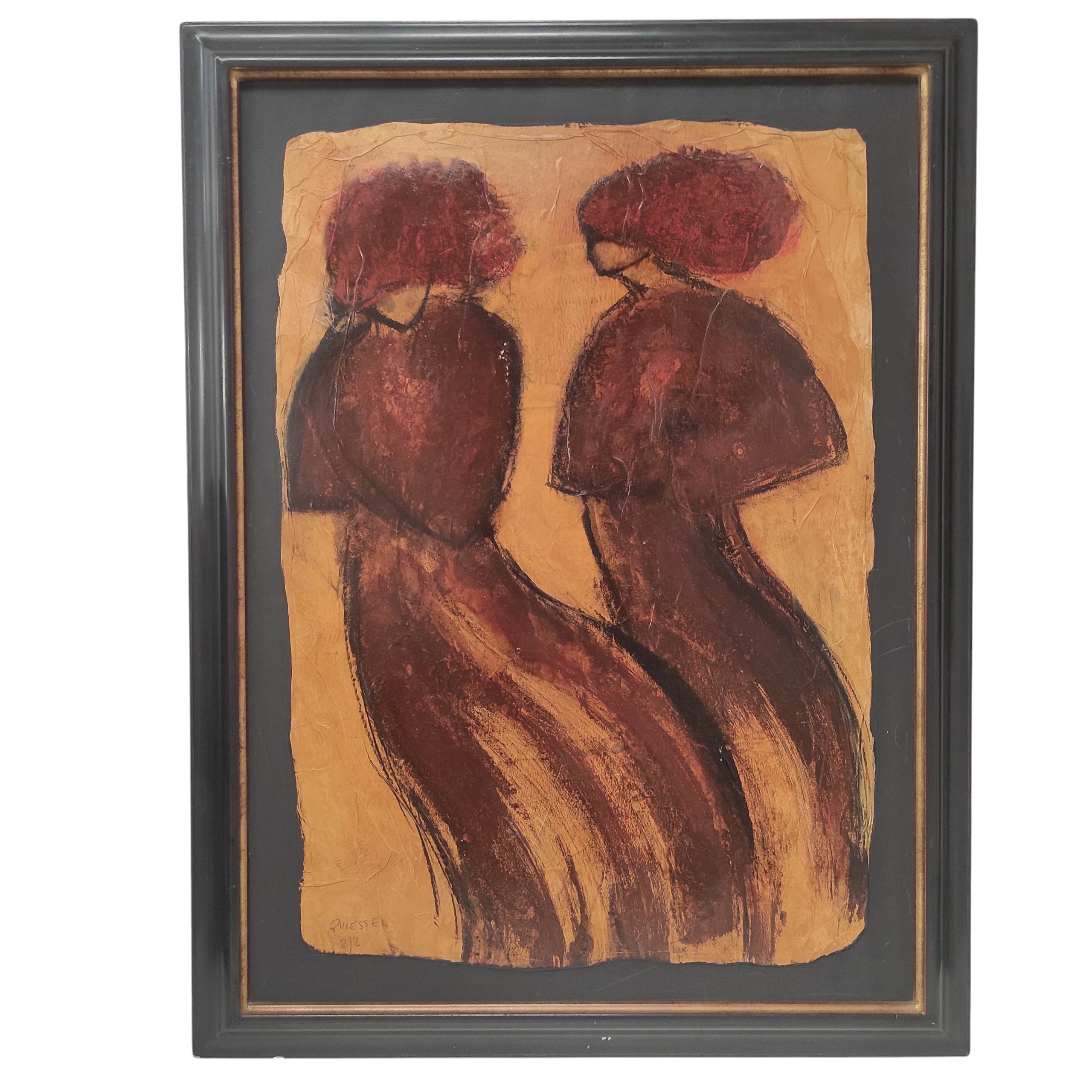 CLAUDE QUIESSE HSP COUPLE DE FEMME 101 x 73 CM HC