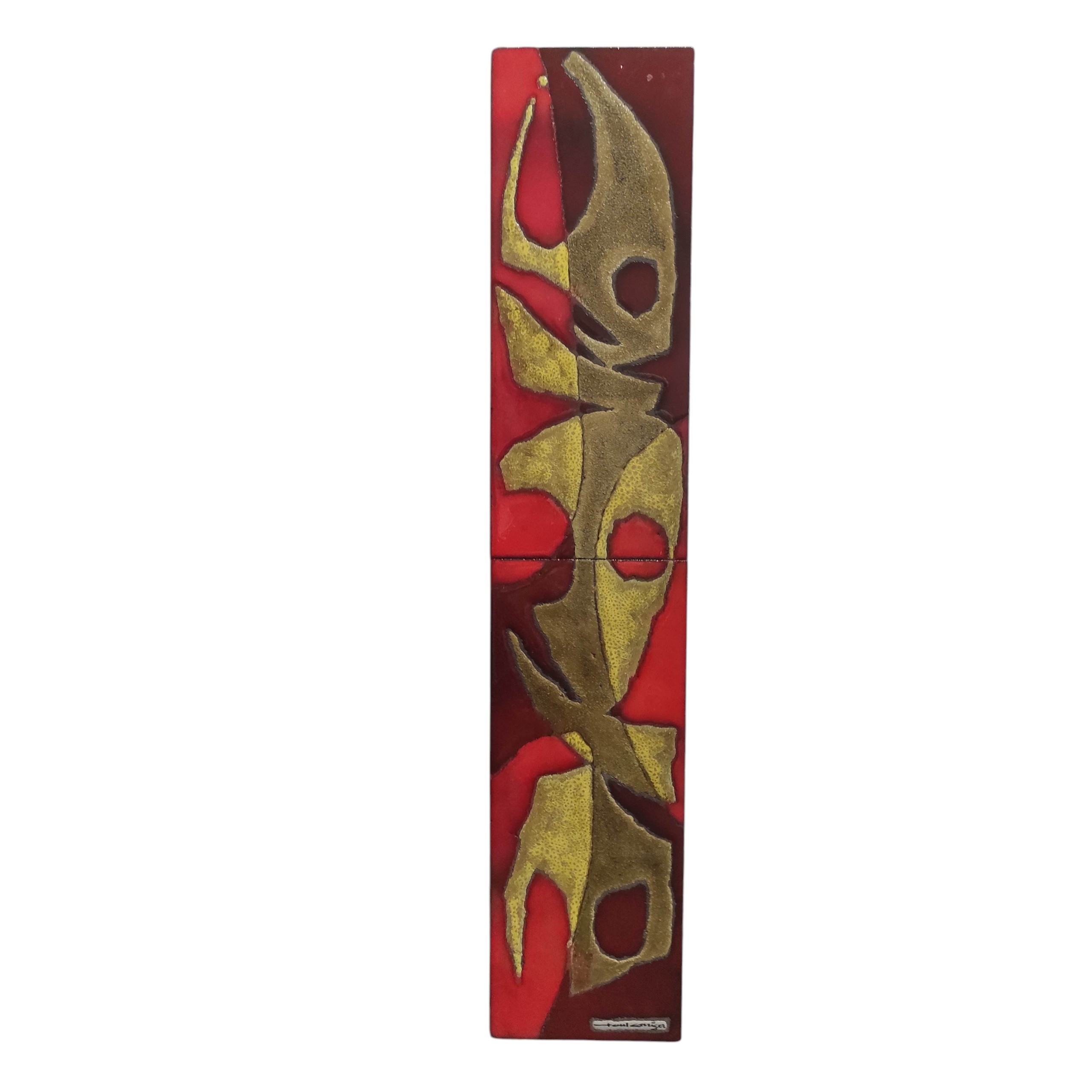 7 B53 CERAMIQUE DE PAUL CORRIGER (1923/2009) EN LAVE DE VOLVIC H 100 CM