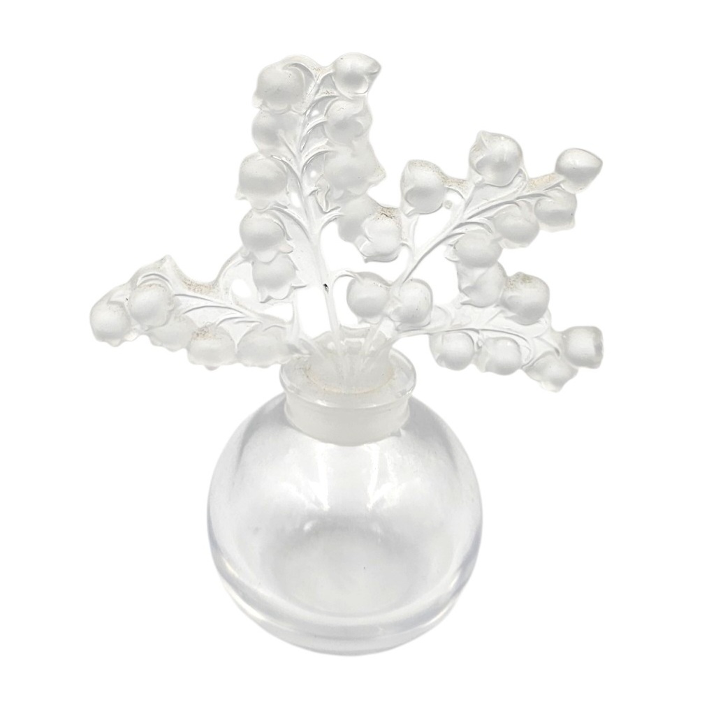 LALIQUE FRANCE FLACON A PARFUM MUGUET 12 CM