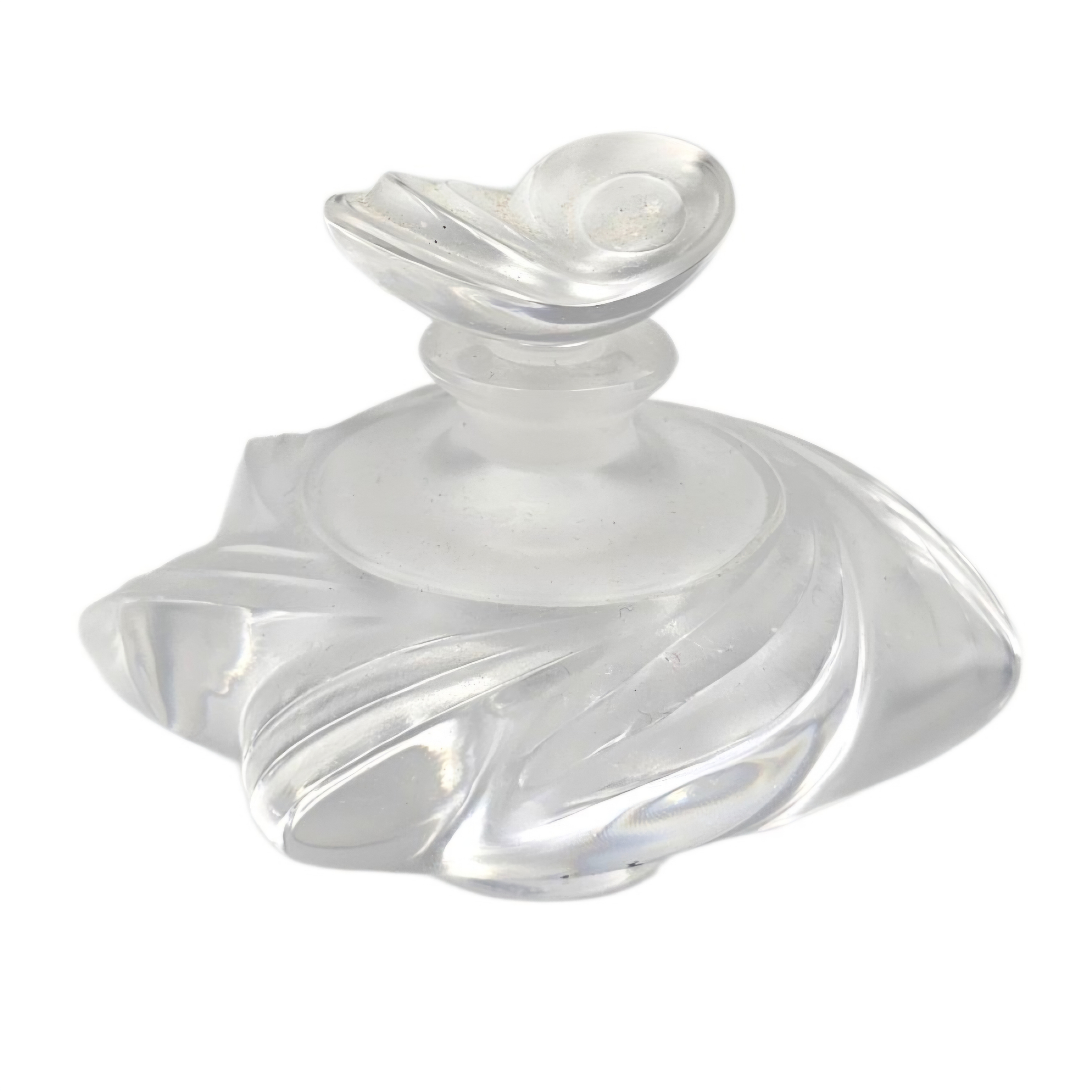 LALIQUE FRANCE FLACON A PARFUM ONDULATIONS H 6.5 CM