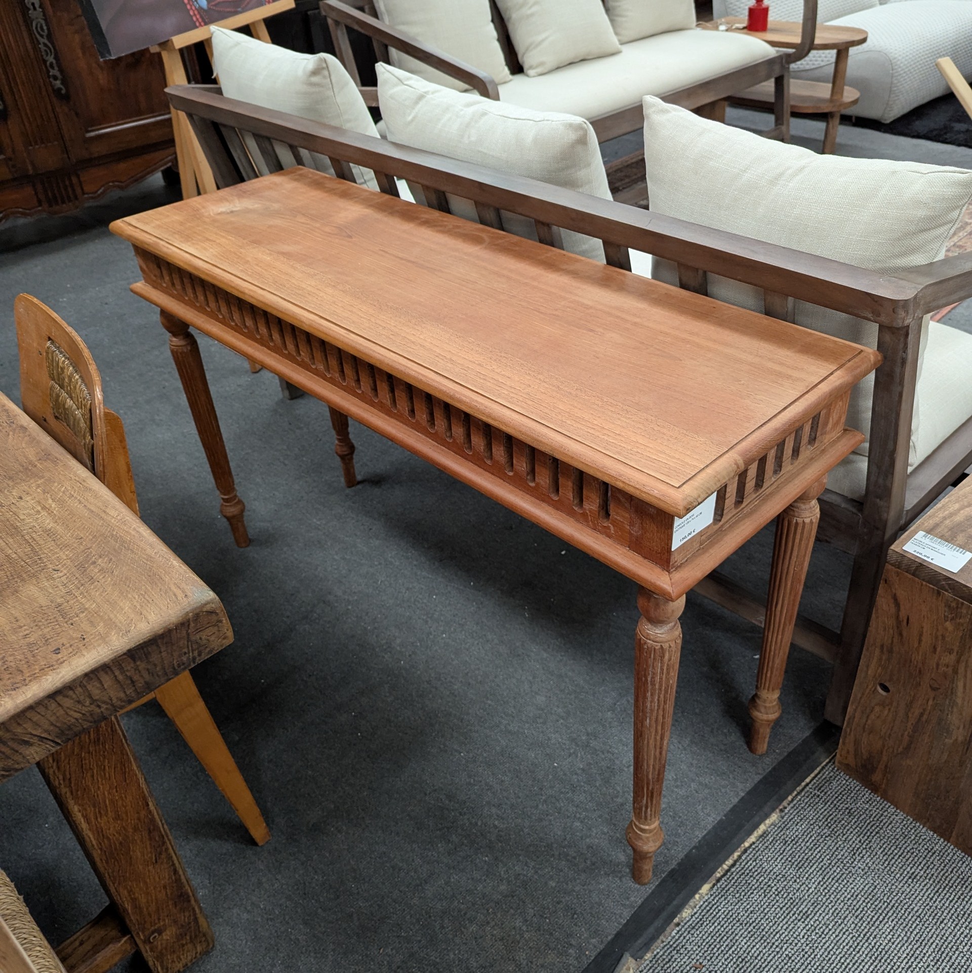CONSOLE EN BOIS EXOTIQUE 120 x 74 x 40 CM