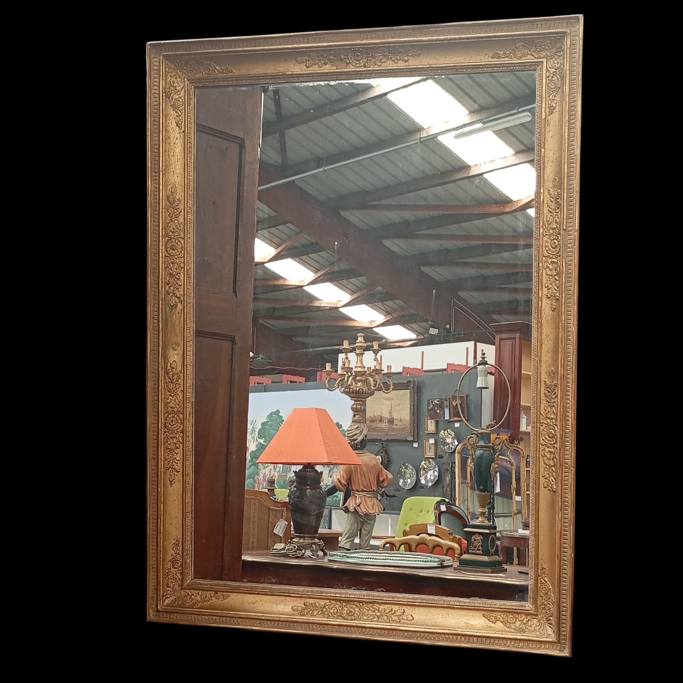 MIROIR DORE DEBUT XIX EME 117 x 84 CM 