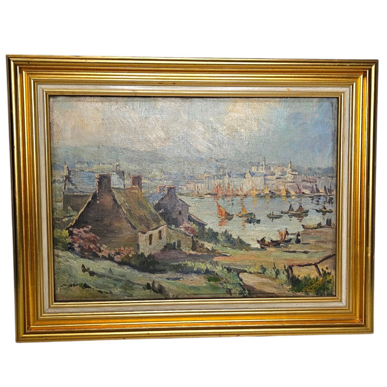 HST VUE DE PORT BRETON 45 X 32 CM HC
