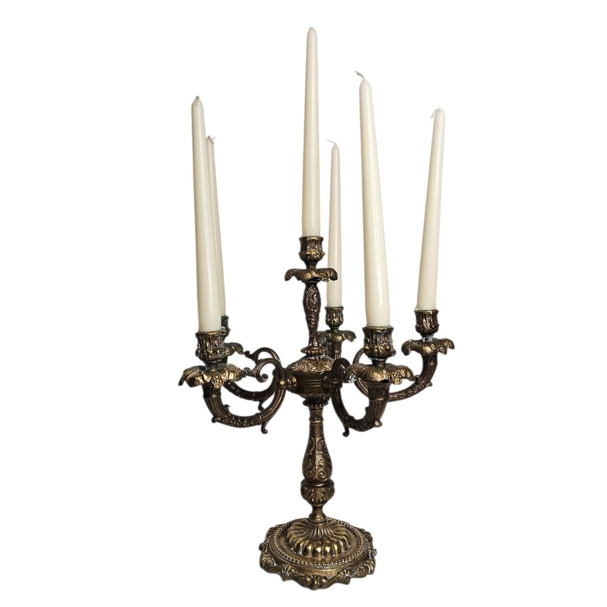 CHANDELIER A 6 BRANCHES EN BRONZE