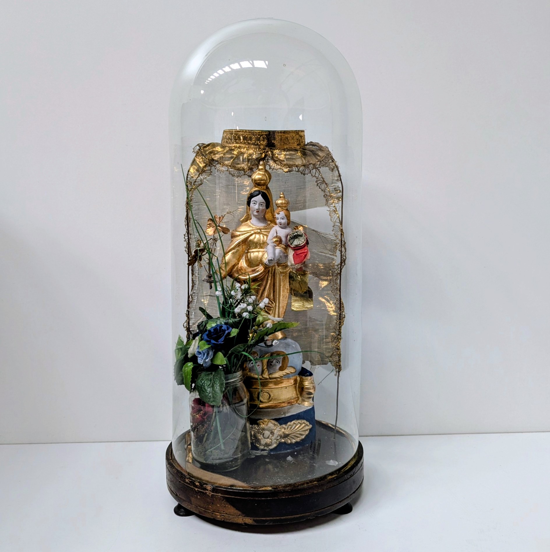 GLOBE NAPOLEON III LA VIERGE A L ENFANT 