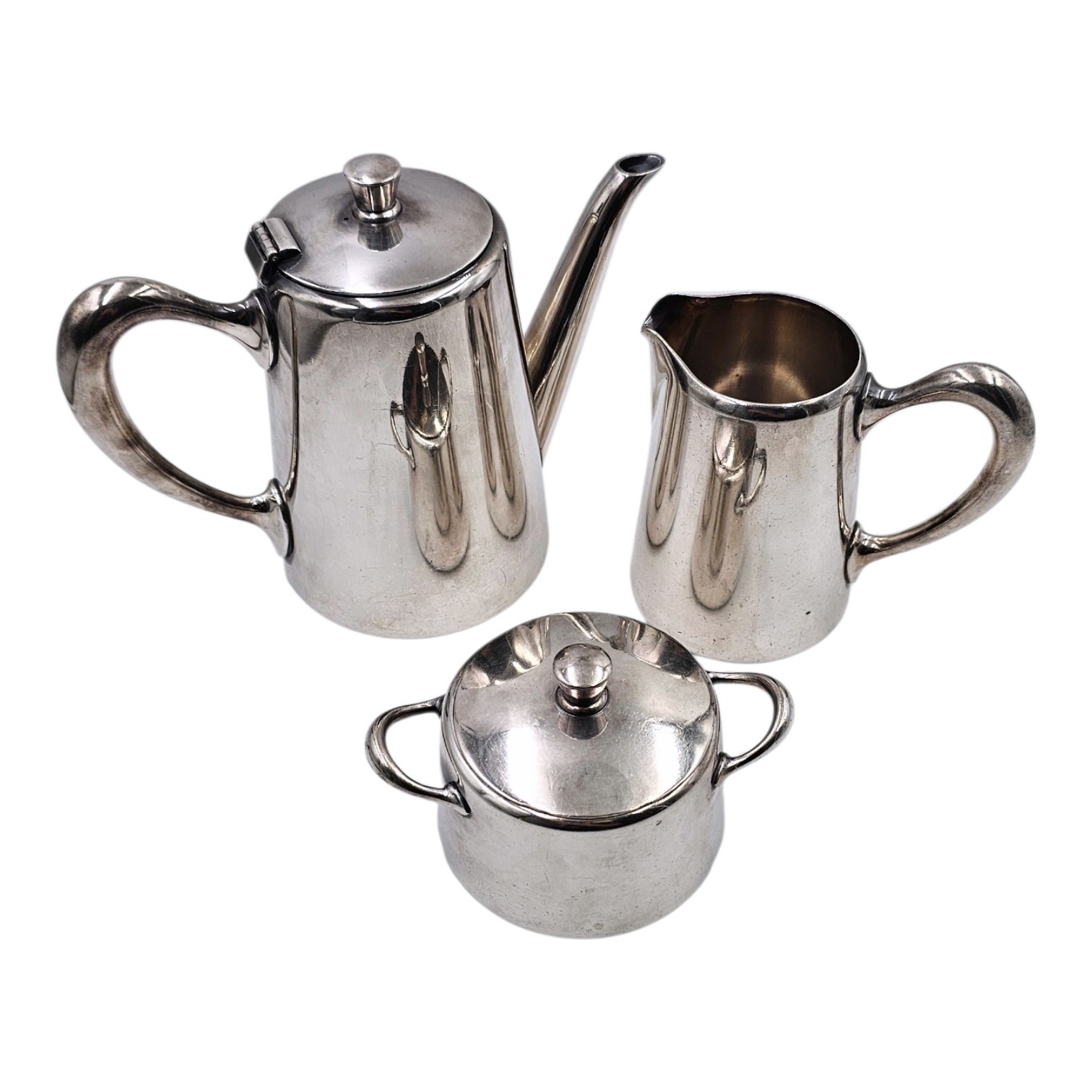 CHRISTOFLE 3 PIECES DE FORME EN METAL ARGENTE