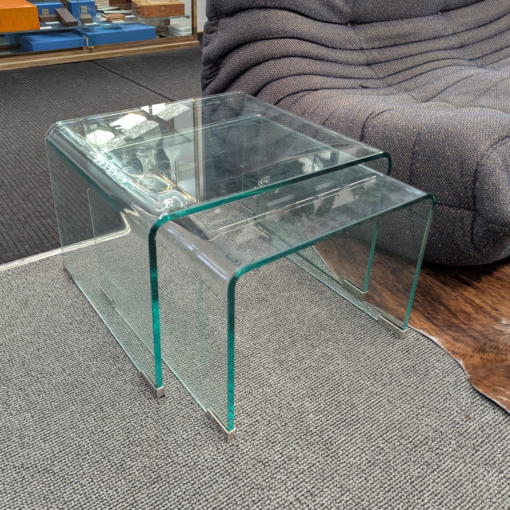 PAIRE DE TABLES GIGOGNES 44 X 49 X 34 CM
