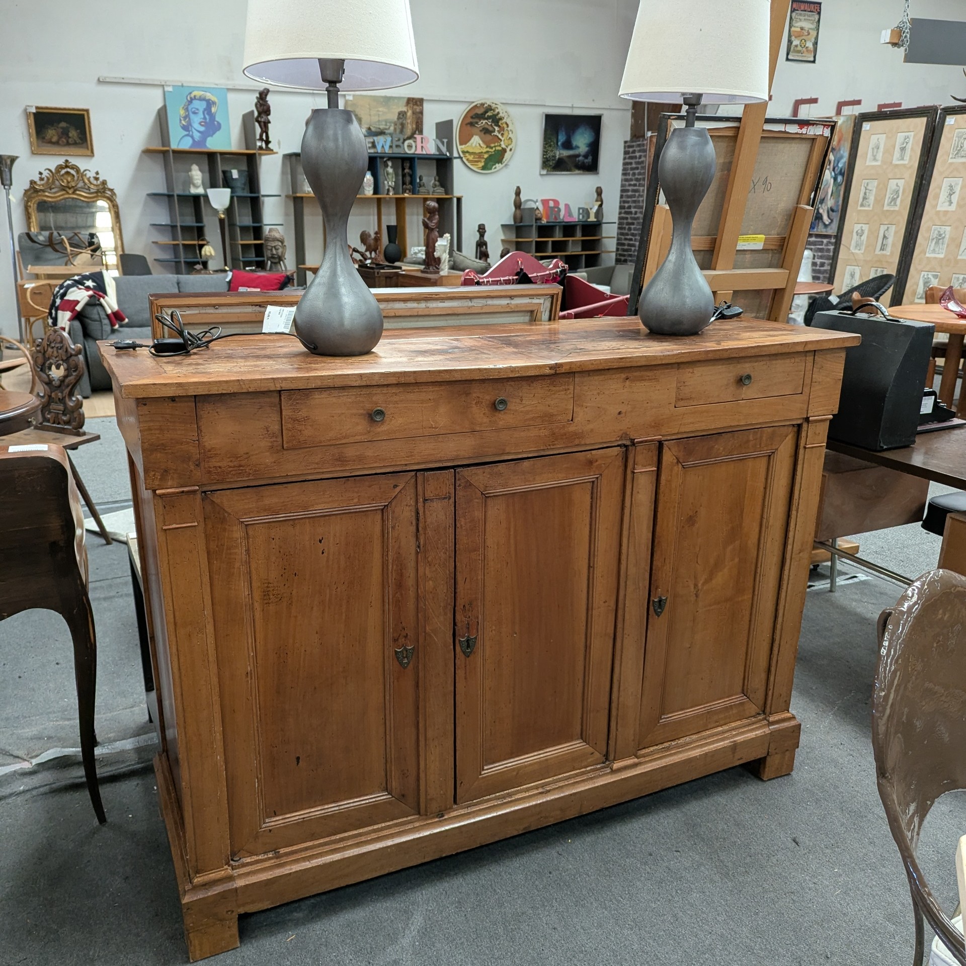 BUFFET EN MERISIER BLOND 150 X 110 X 50 CM