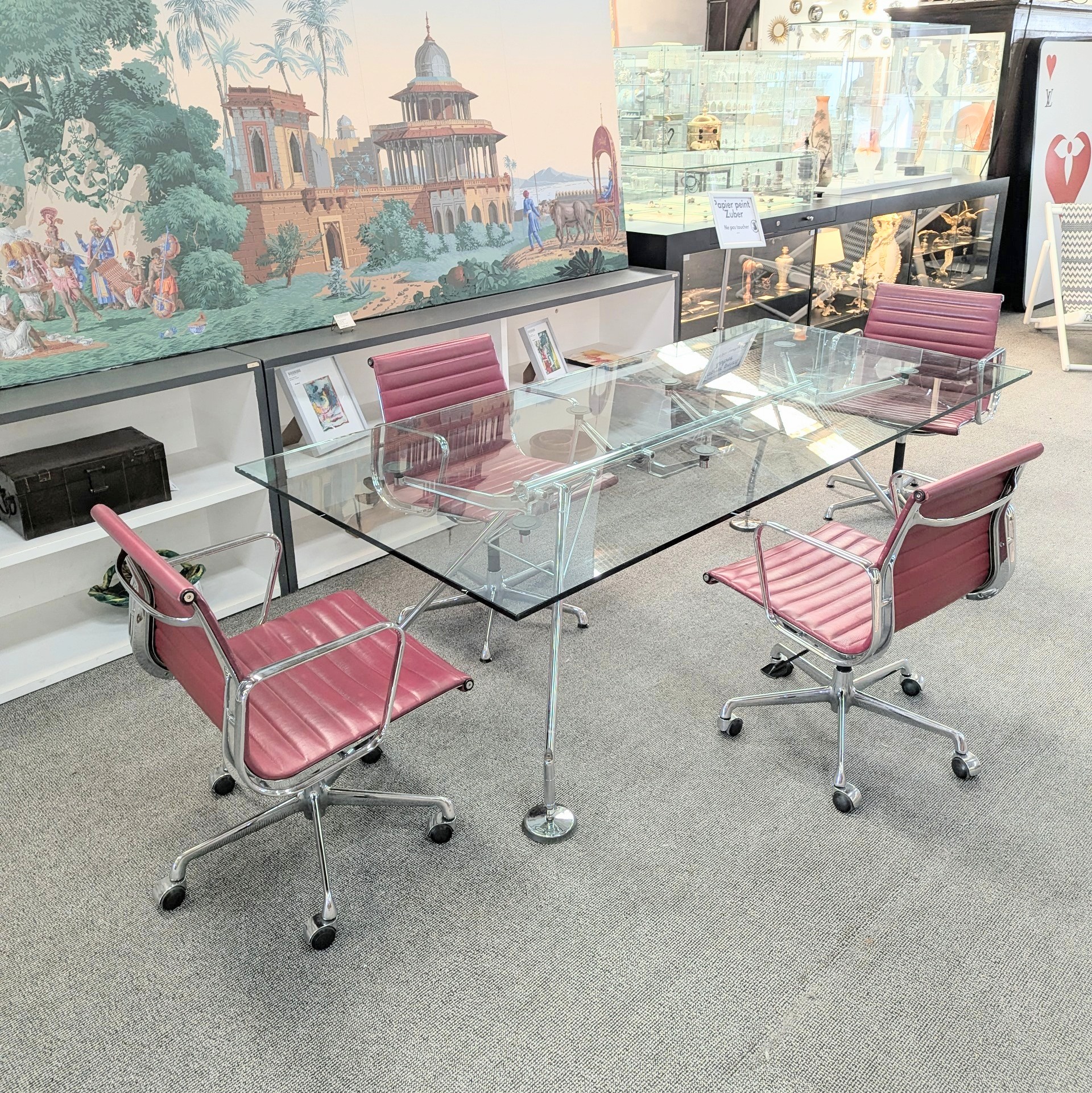 NORMAN FOSTER POUR TECNO TABLE NOMOS 220 x 73 x 100 CM 