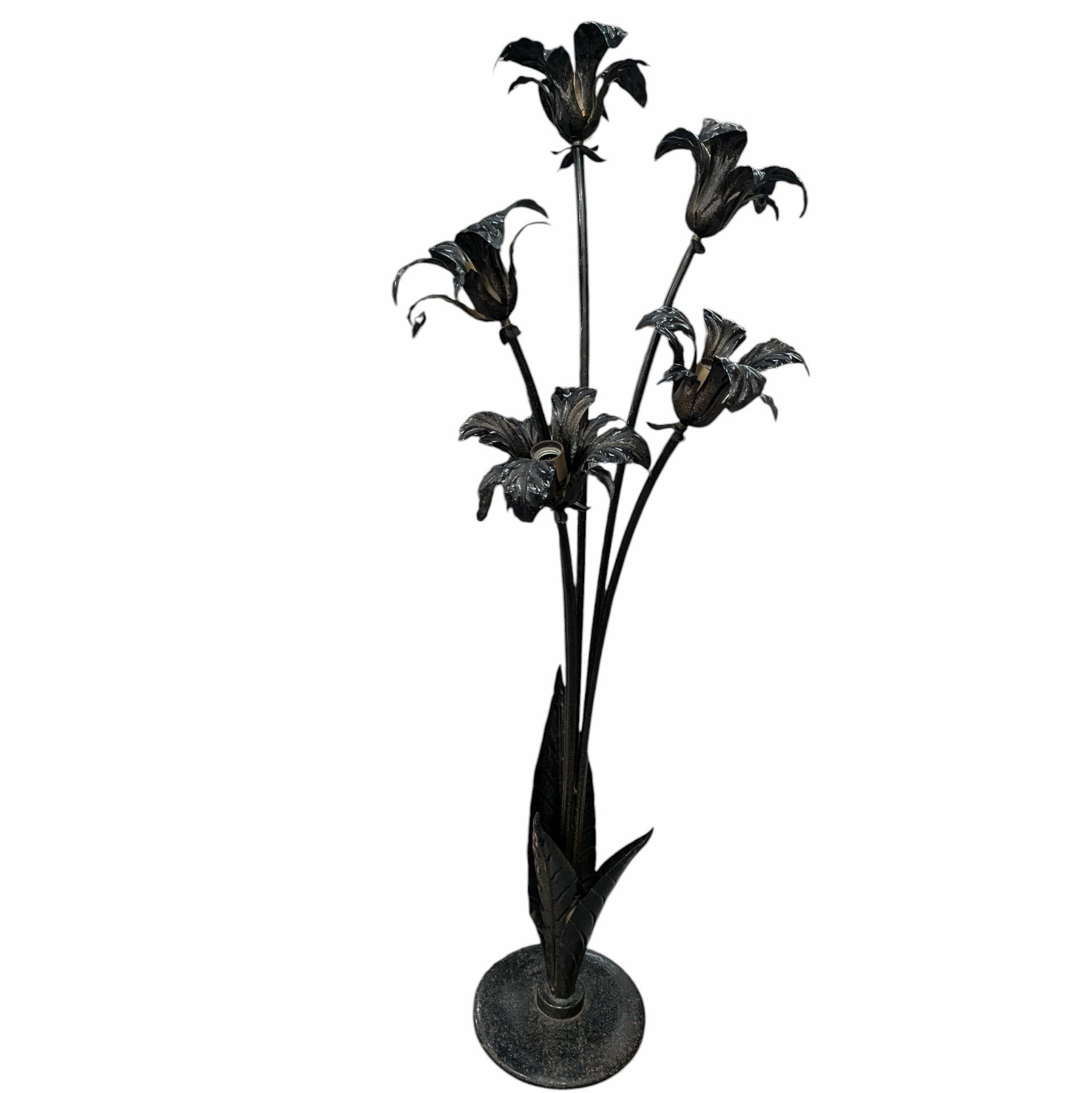 LAMPADAIRE 5 FEUX EN FER 150 CM