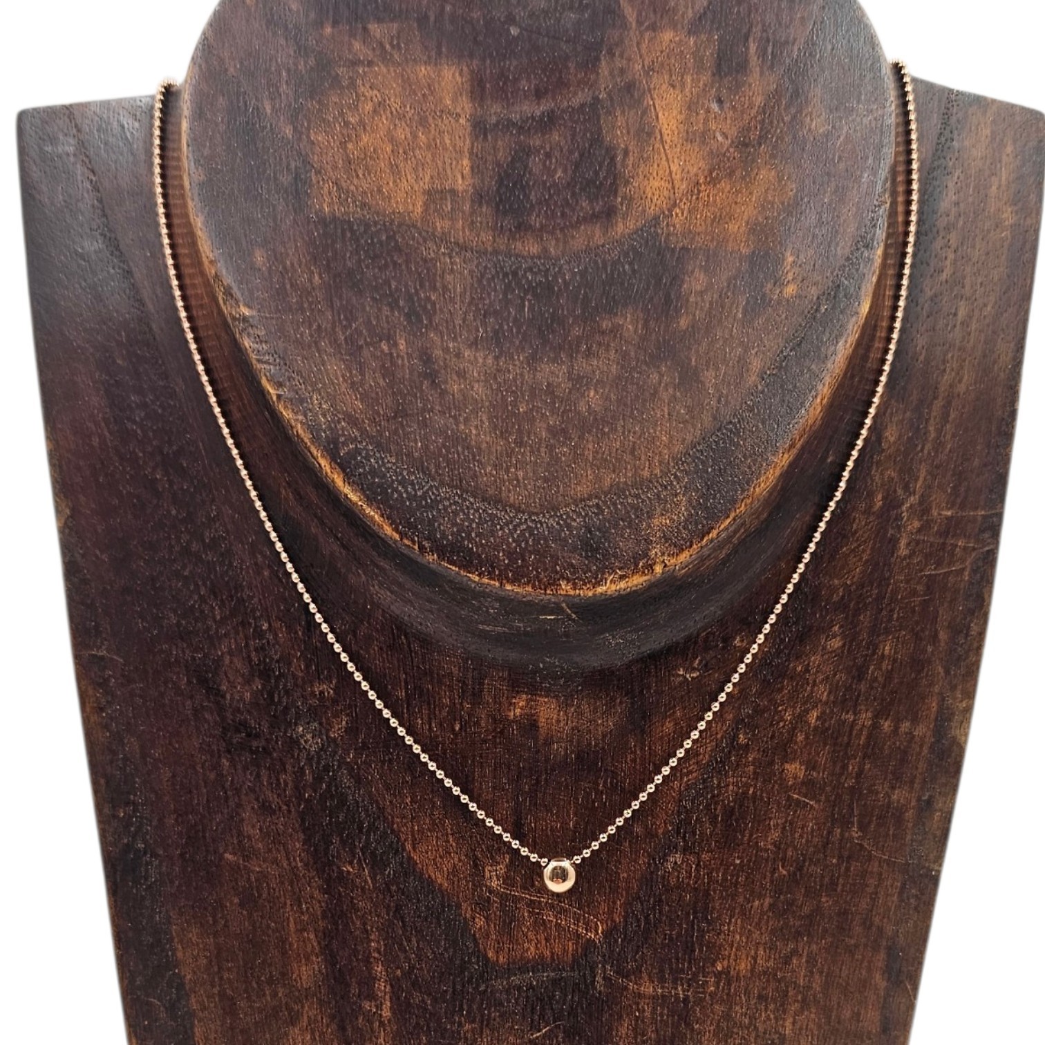 DODO (POMELLATO) COLLIER ESSENTIALS COULISSANT EN OR (375) 1 DIAMANT PB 2.65 GR