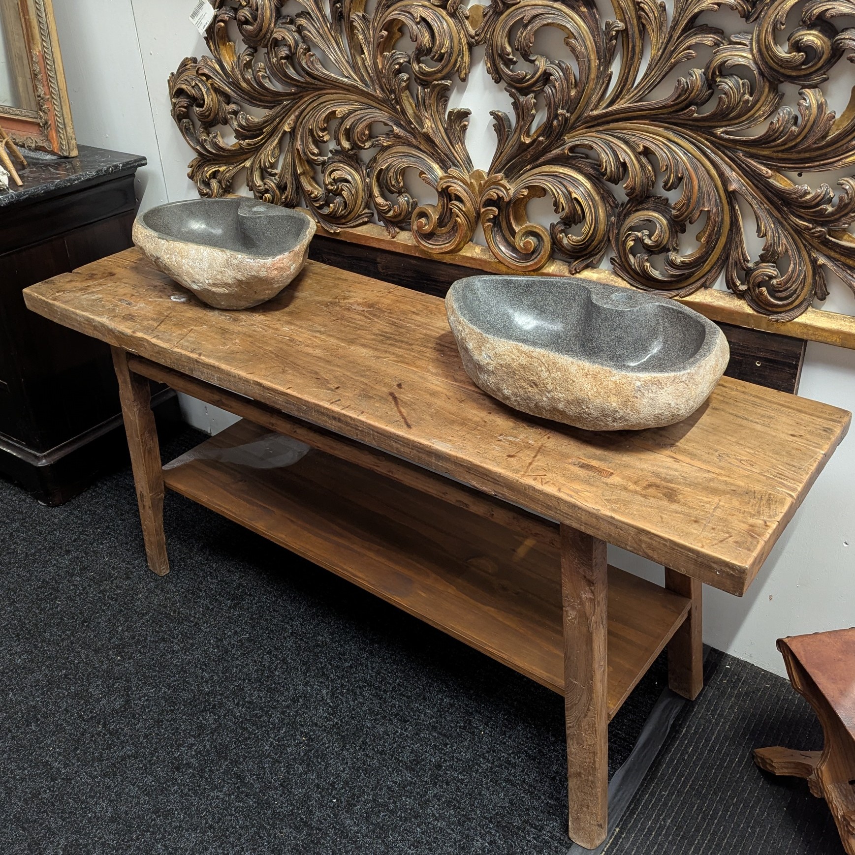 GRANDE CONSOLE AVEC VASQUES 172/77/50 CM