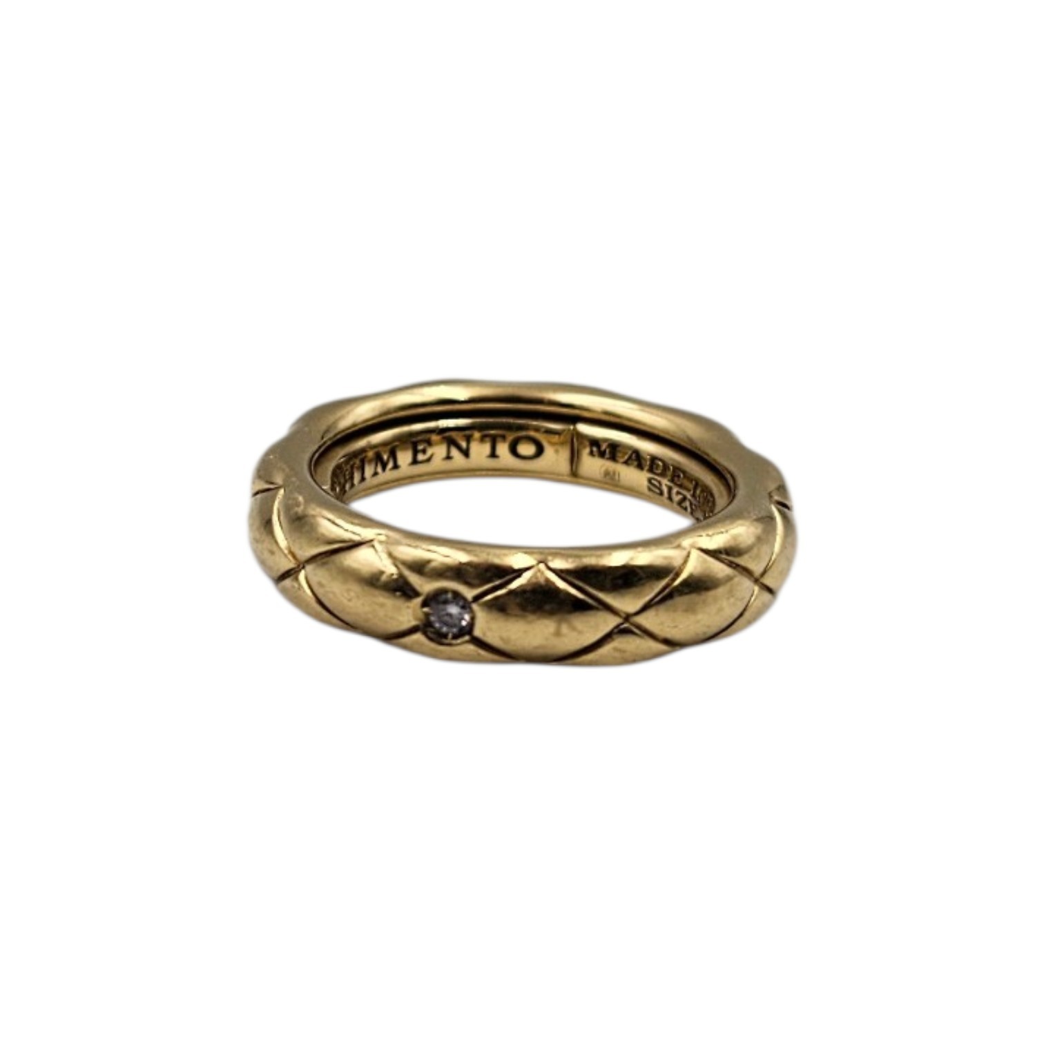 CHIMENTO BAGUE COLLECTION SIZE-FIT EN OR (750) UN DIAMANT 7.10 GR