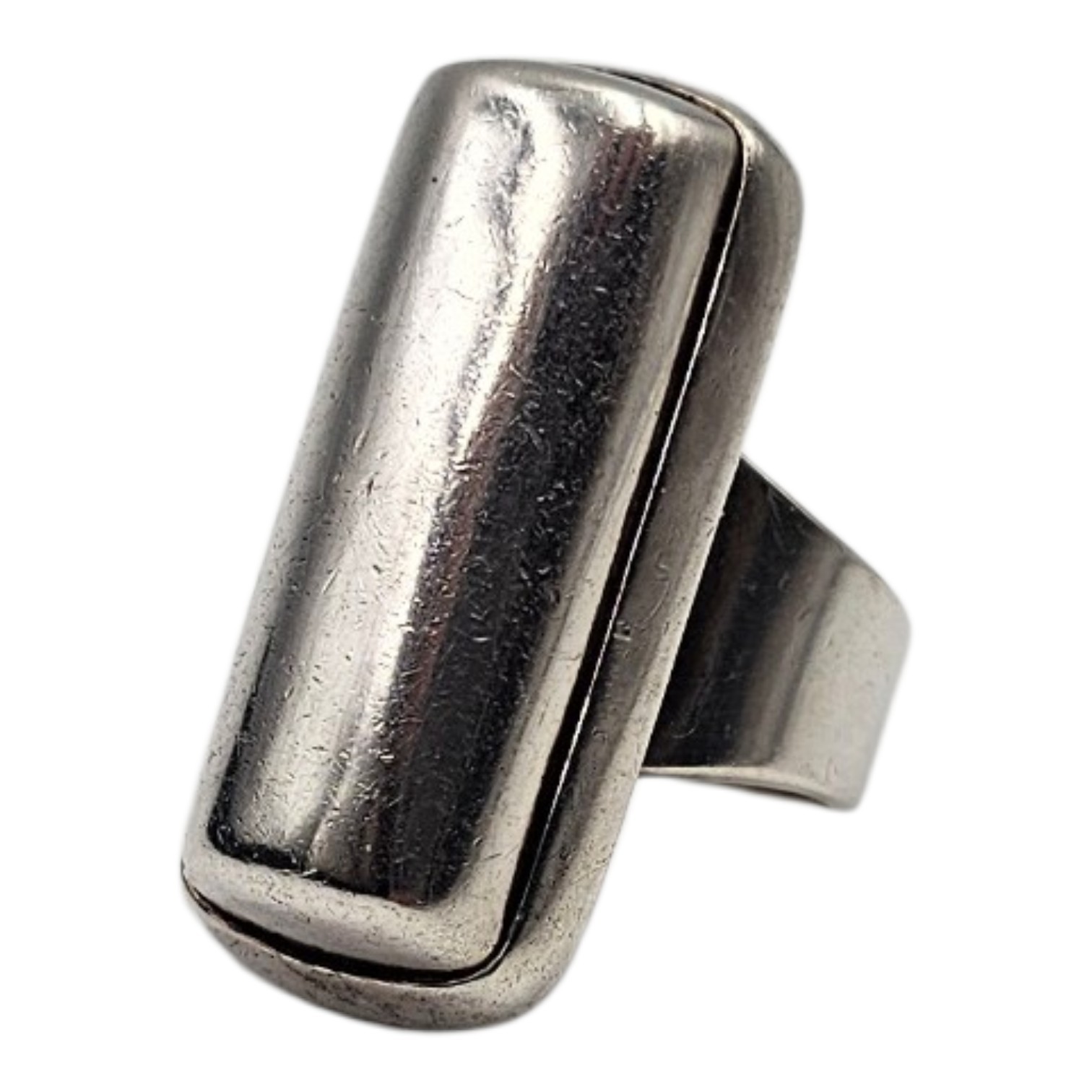 BAGUE BOUCLIER EN ARGENT (925) 16.12 GR