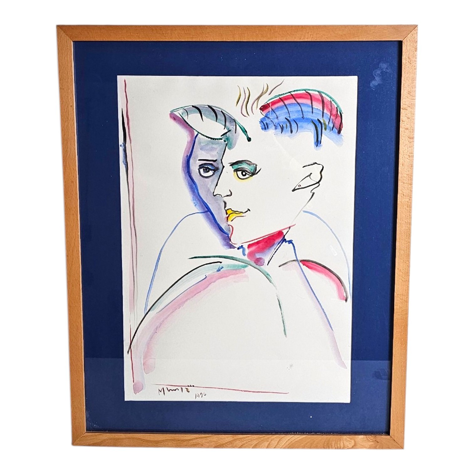 ETHEL MUNIZ GOUACHE DEDOUBLEMENT 29X43 CM