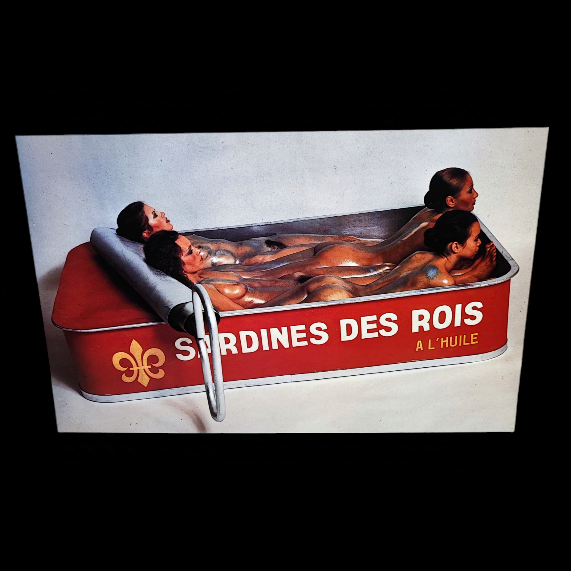 PLAQUE LES SARDINES DU ROIS 100 x 64 CM