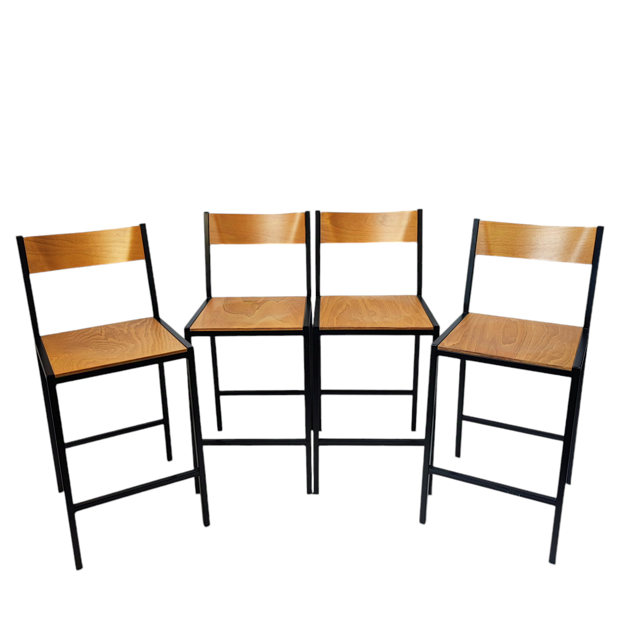 4 CHAISES HAUTES 40/89/40 CM ASSISE 60 CM