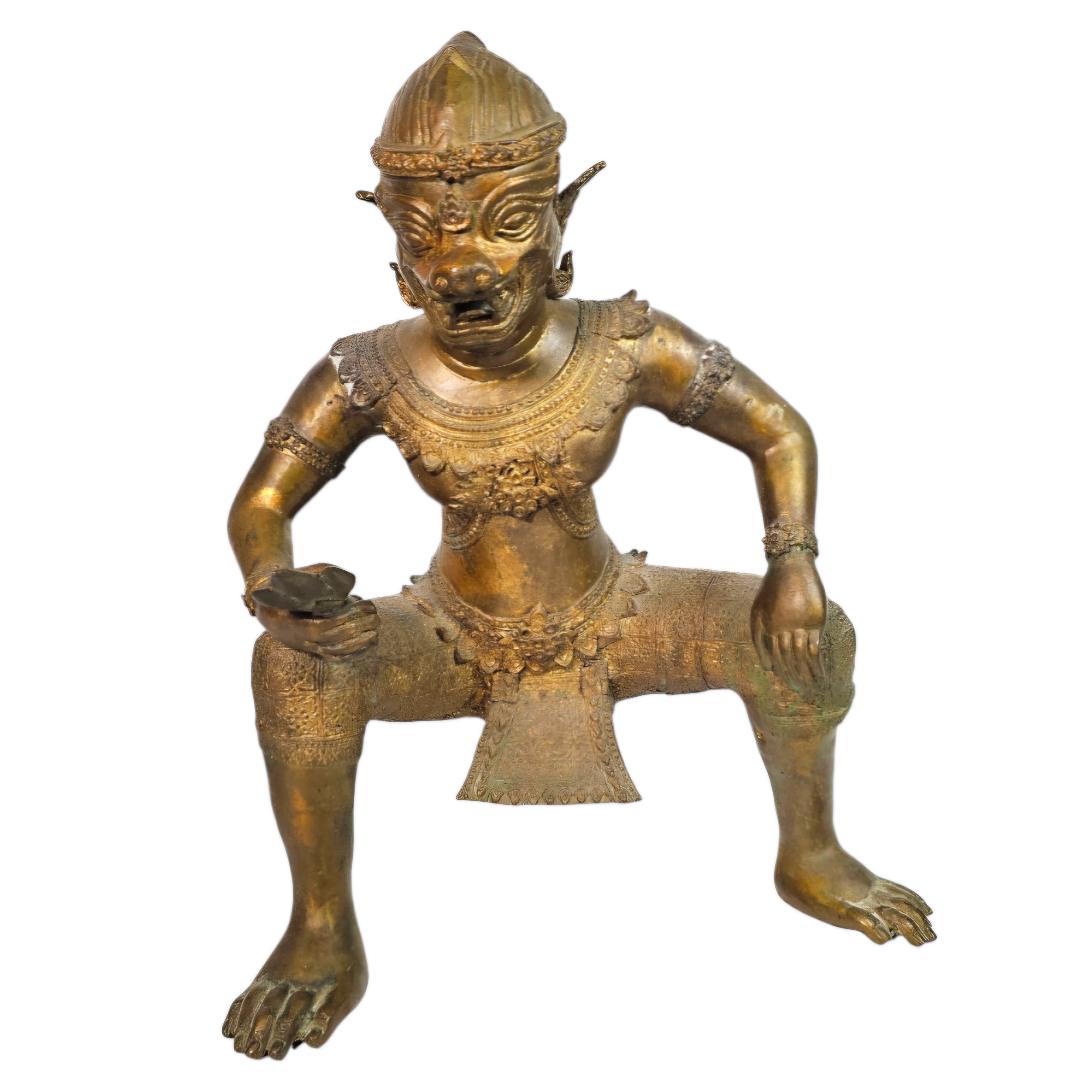 J STATUE EN BRONZE REPRESENTANT GARUDA 41 x 35 x 35 CM