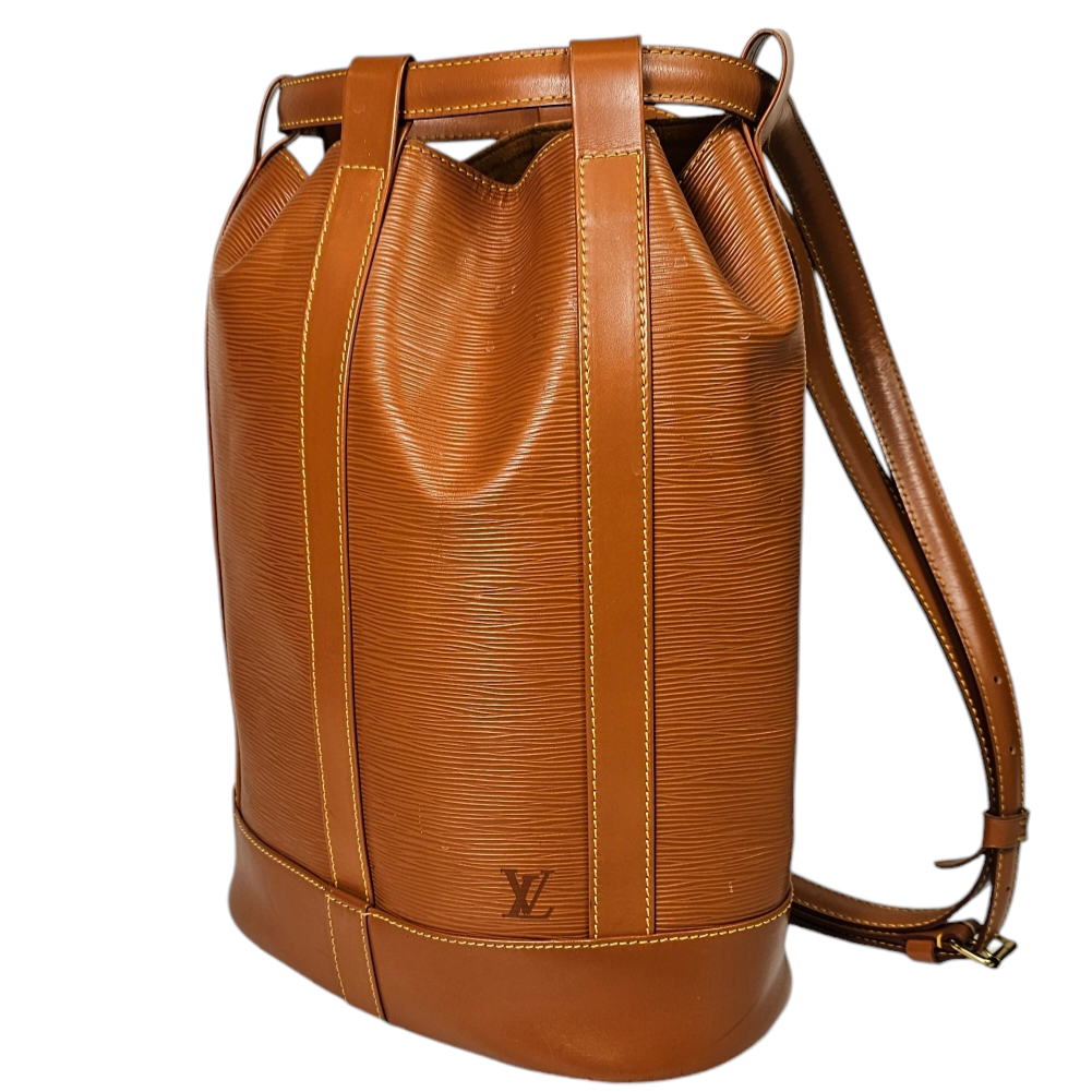 LOUIS VUITTON SAC RANDONNEE (AR0995) EN CUIR EPI CARAMEL CIRCA 1995