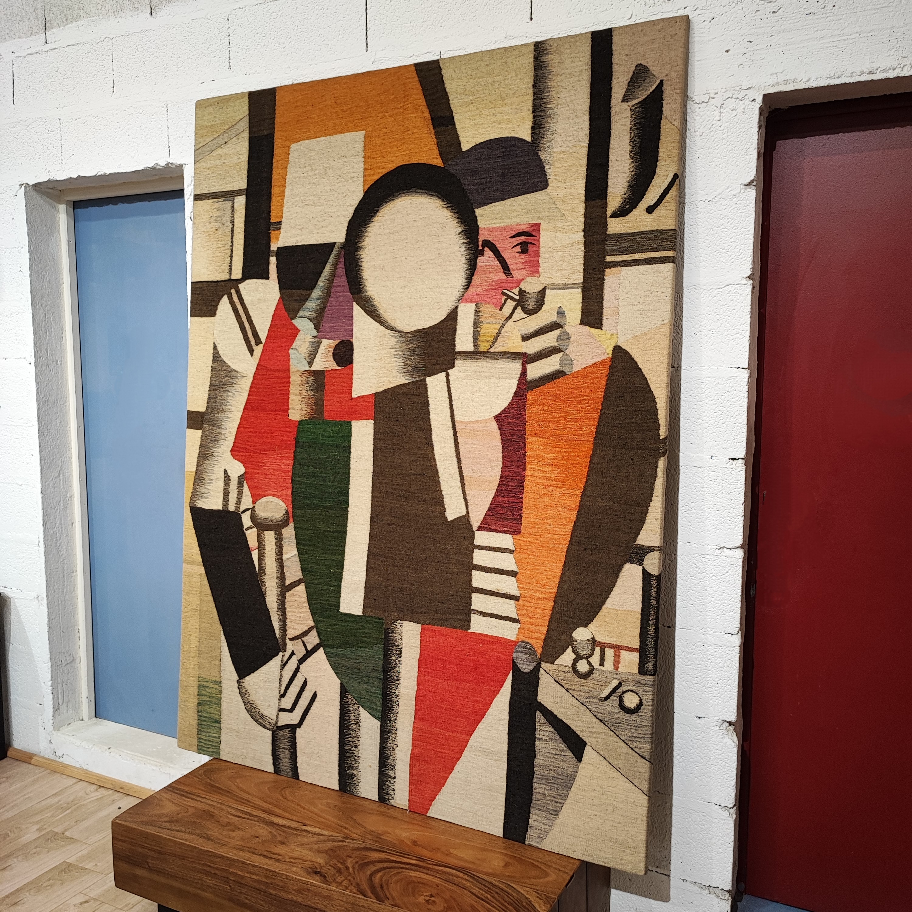 TAPISSERIE DANS LE GOUT DE FERNAND LEGER 200 X 150 CM