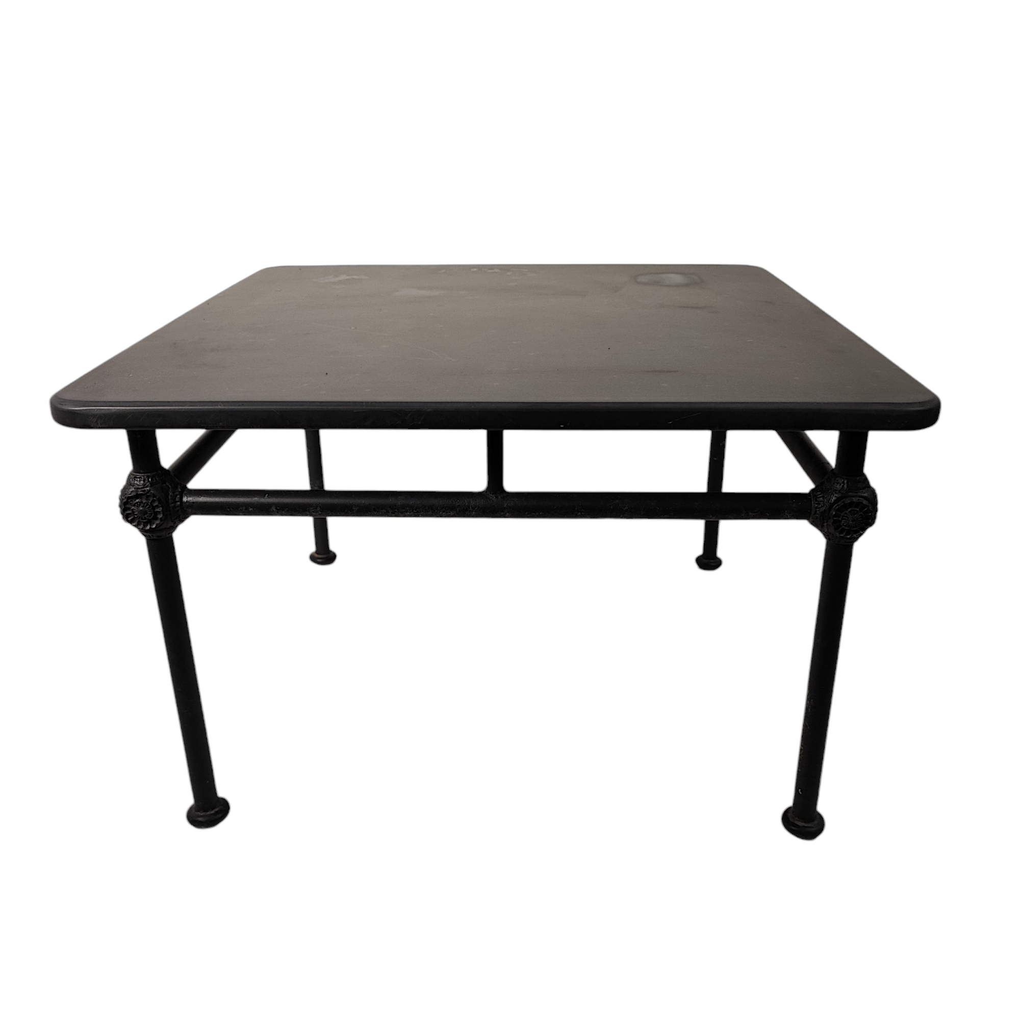 TECTONA TABLE BASSE 1800 EN ALUMINIUM NOIR 75/48/75 CM