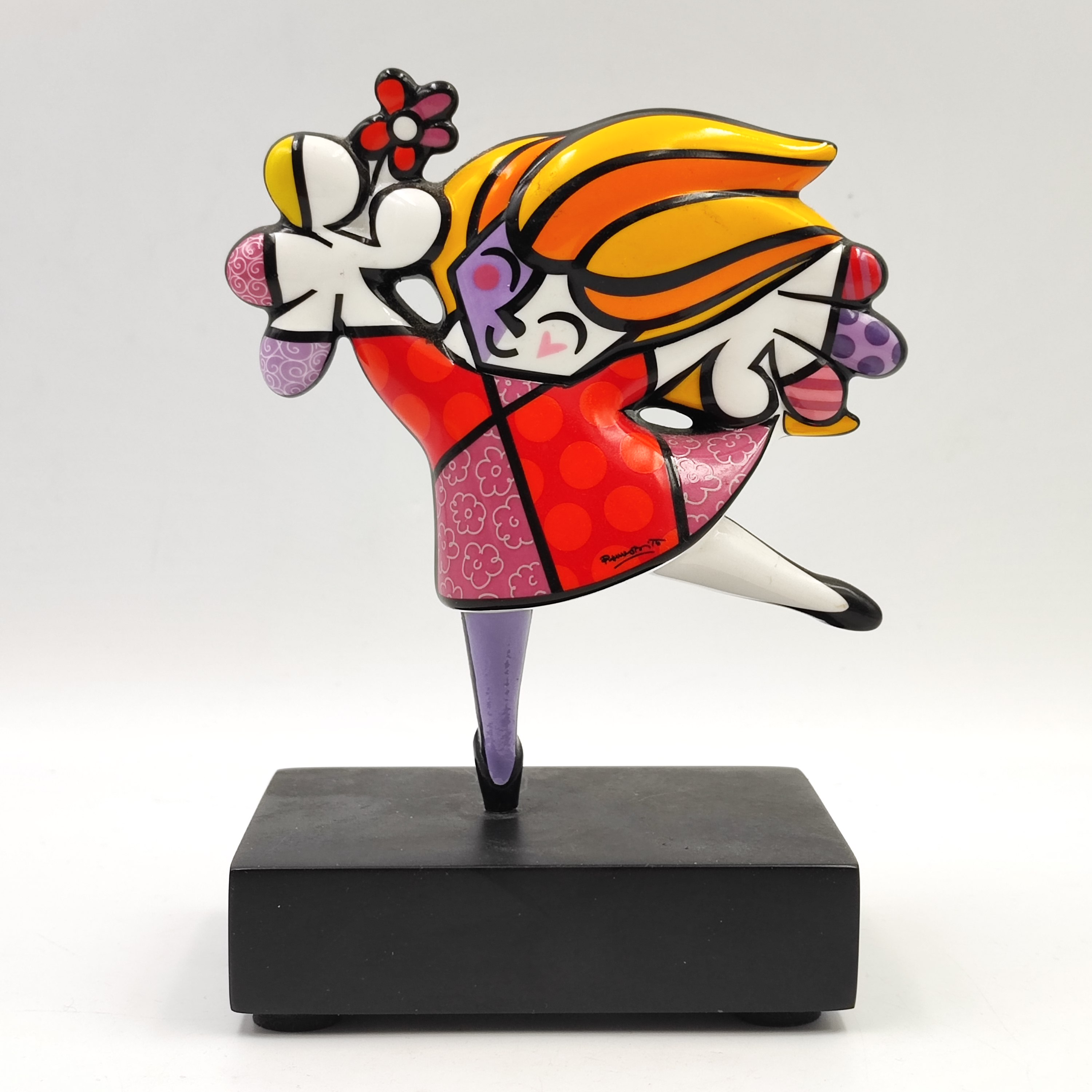 ROMERO BRITTO FIGURINE LE BALLET 10.5/16/7.5 CM