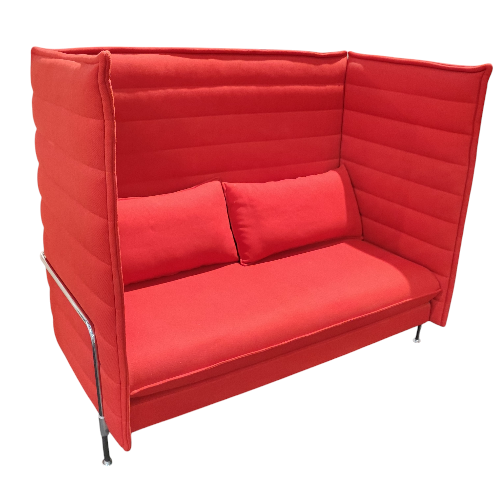 R ET E BOUROULLEC POUR VITRA CANAPE ALCOVE ROUGE 164 x 84 x 136 CM