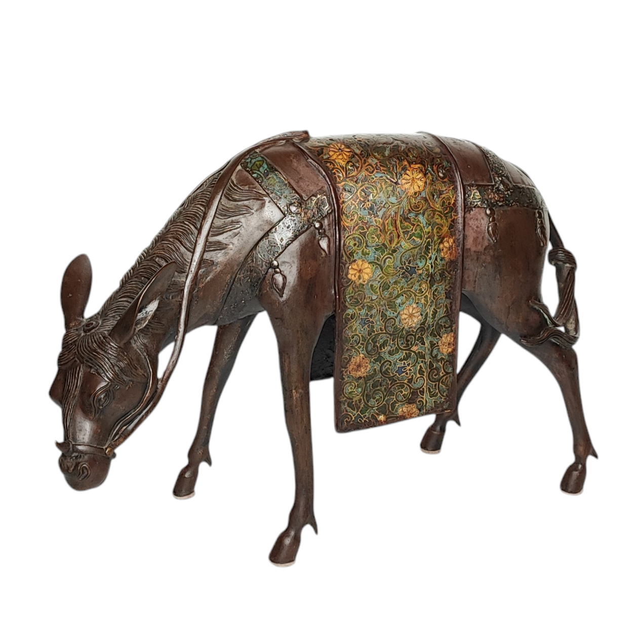 CHEVAL JAPONAIS EN BRONZE 36/53 CM