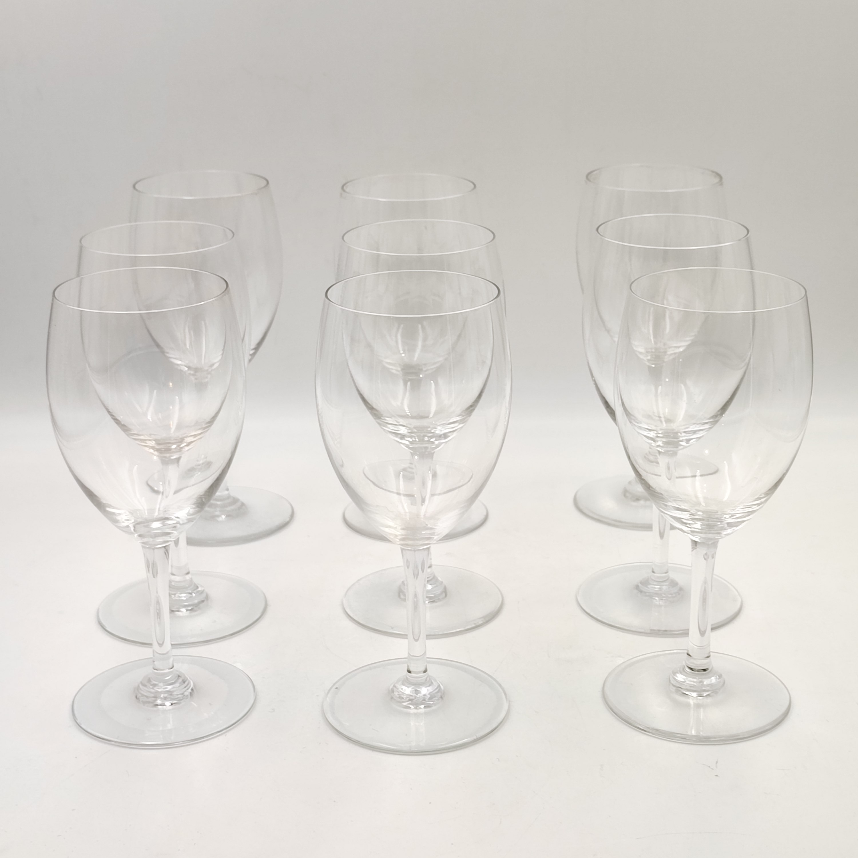 BACCARAT 9 VERRES A EAU PERFECTION EN CRISTAL 