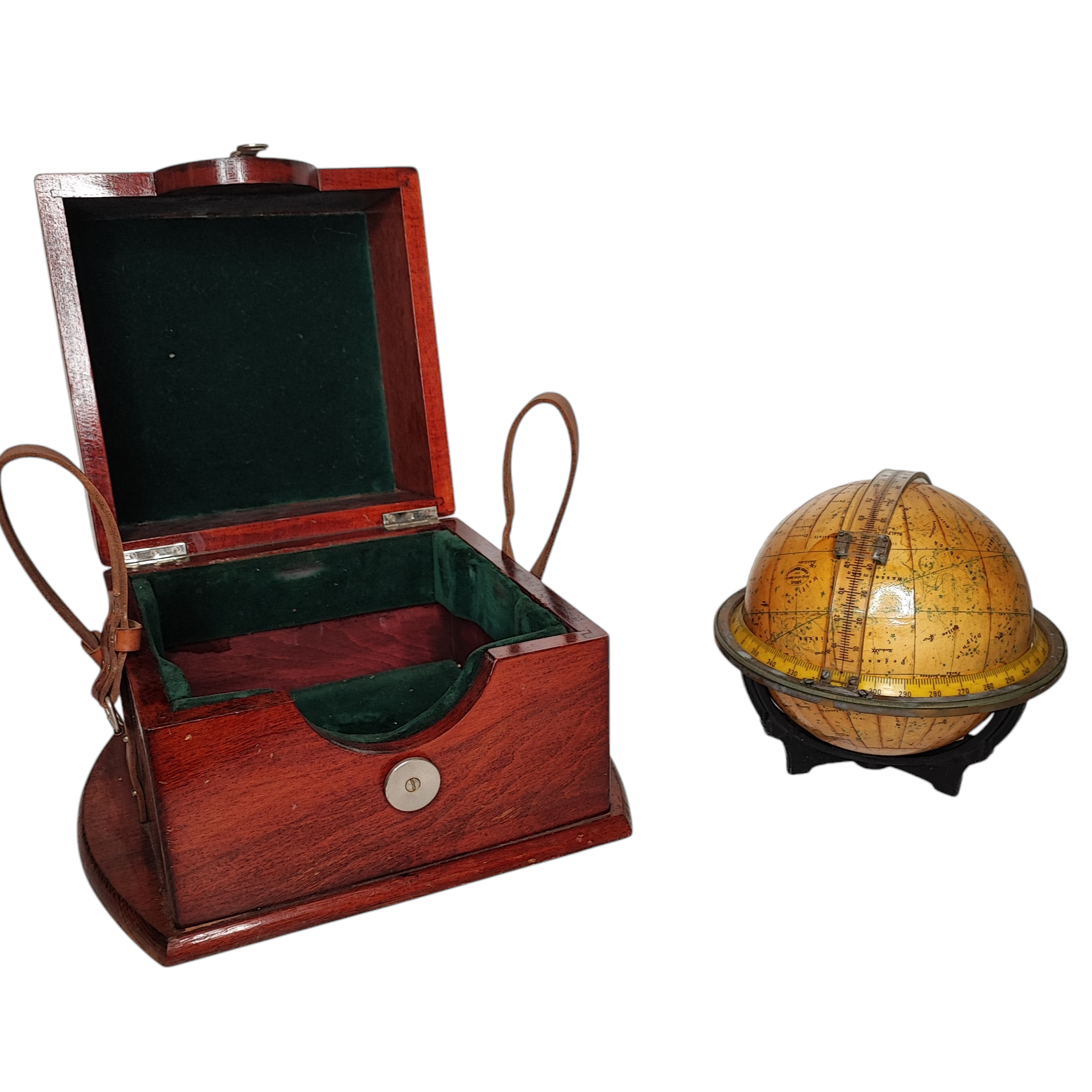 GLOBE DE NAVIGATION CELESTE ALLEMAND + COFFRET