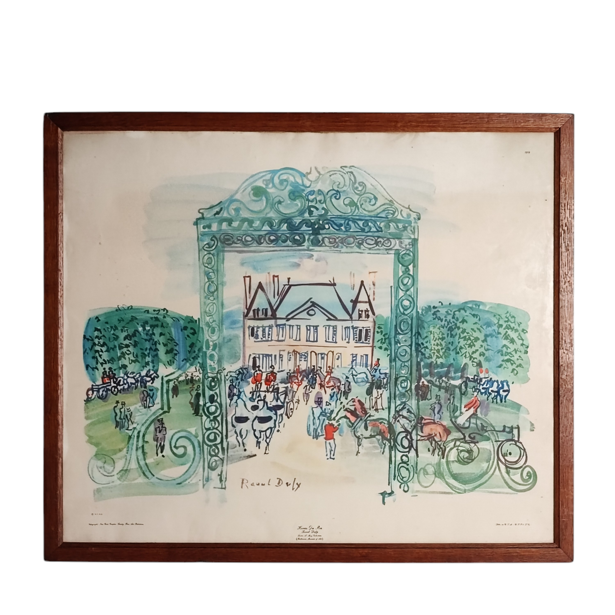 LITHOGRAPHIE HORAS DU PIN 83/71 CM DE RAOUL DUFY 