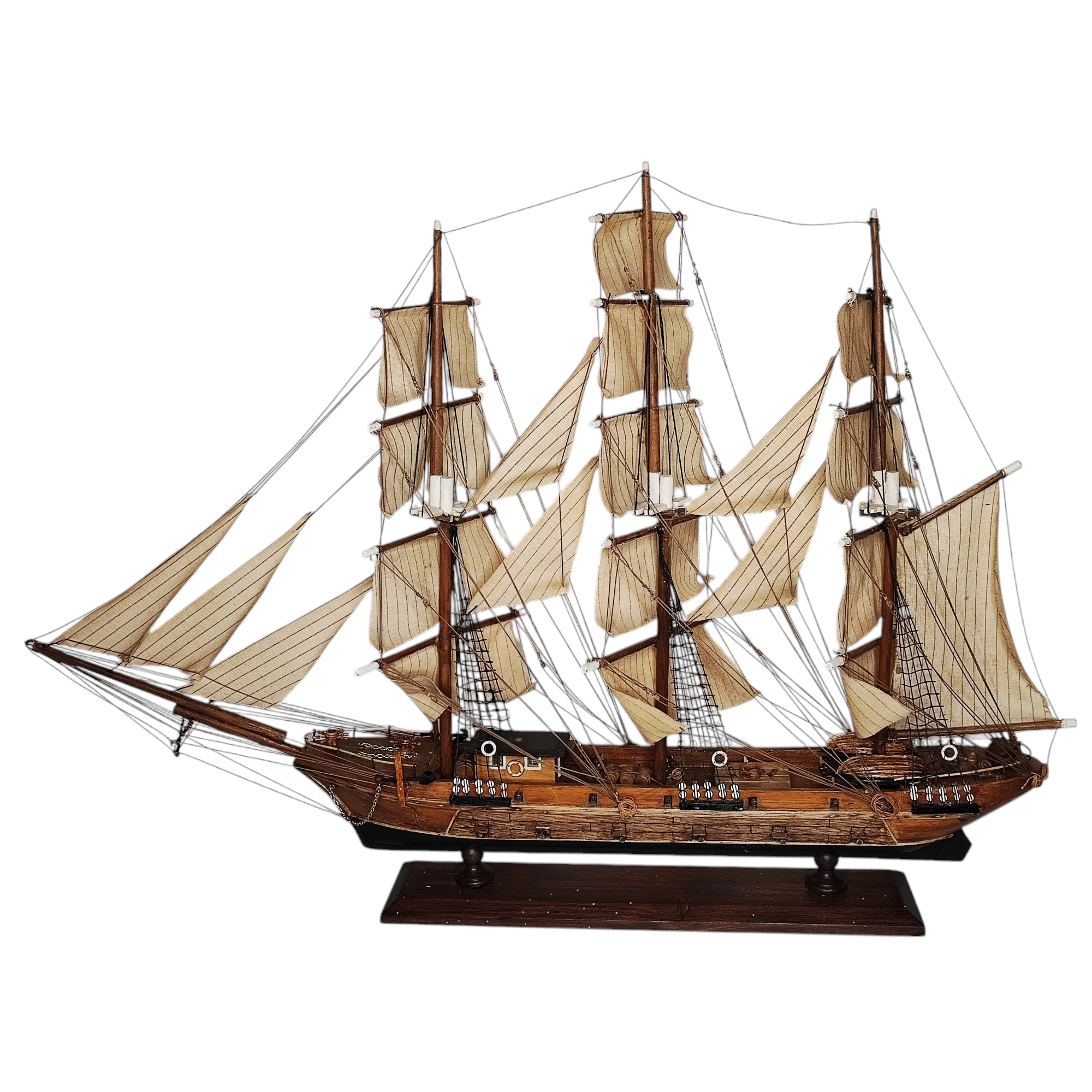 MAQUETTE DE BATEAU 3 MATS 83 CM X 61 CM 