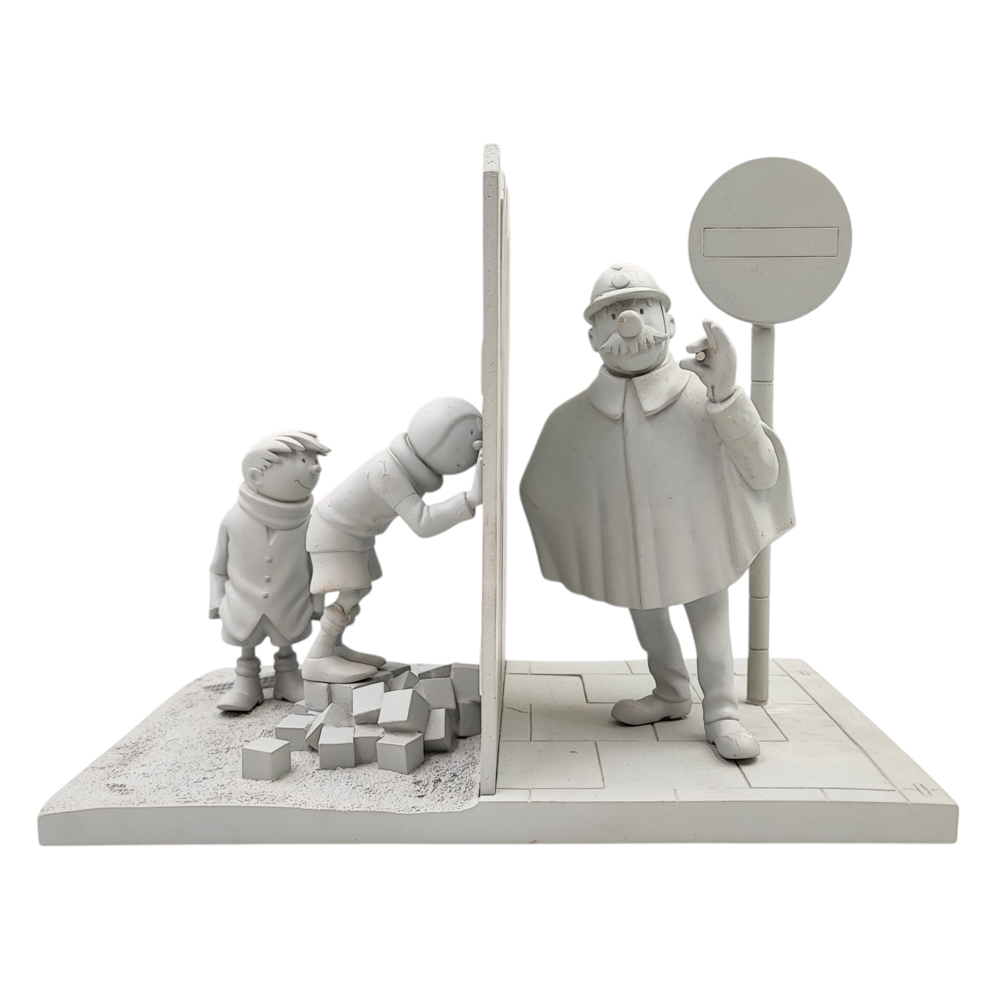 HERGE LES EXPLOITS DE QUICK ET FLUPKE SCULPTURE N°32/100 PAR HUBEAU & REGOUT