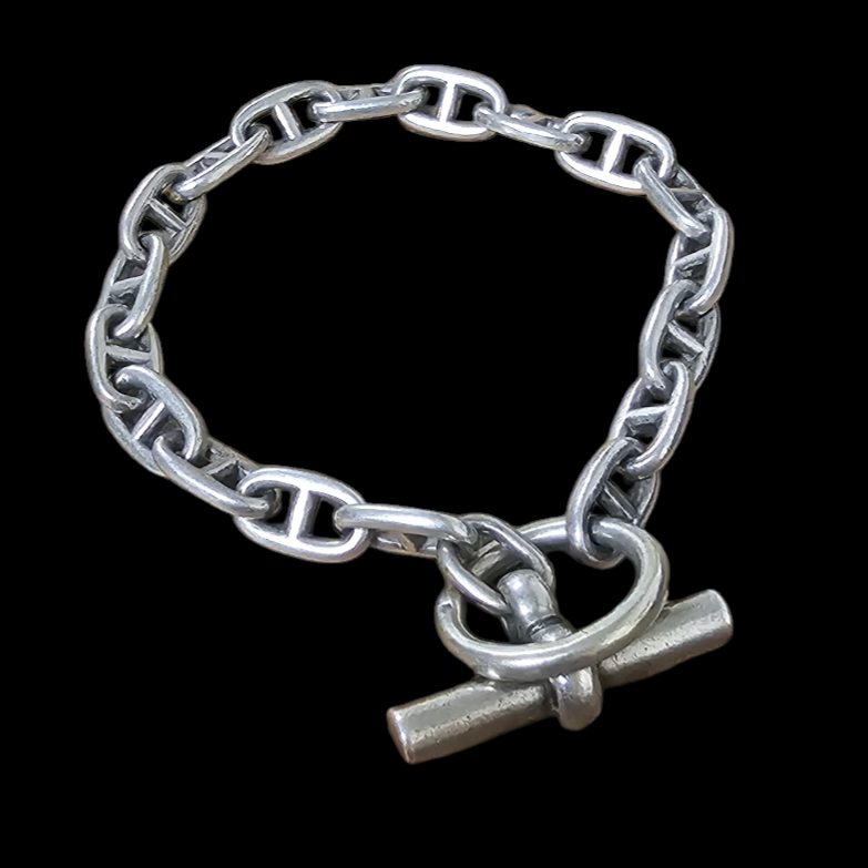 GAETAN DE PERCIN BRACELET CHAINE D ANCRE EN ARGENT (CRABE) 30.54GR