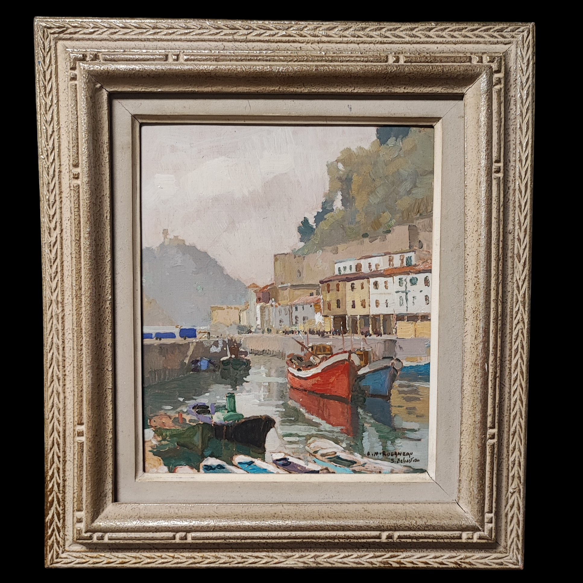 ROGANEAU FRANCOIS HSP LE PORT DE SAN SEBASTIEN 24.5 x 30 CM