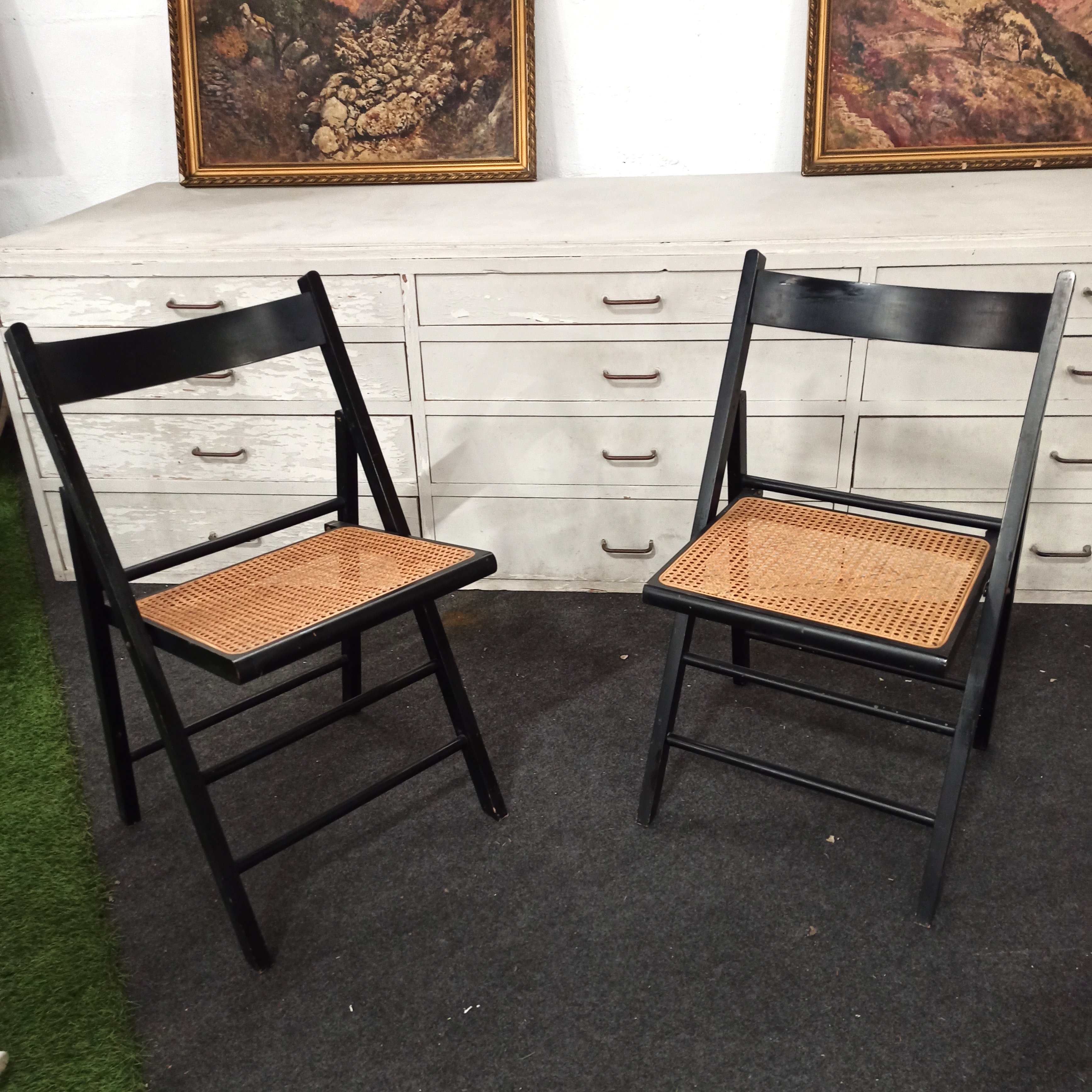 PAIRE DE CHAISES PLIANTES CANNEES 43/80/43 CM