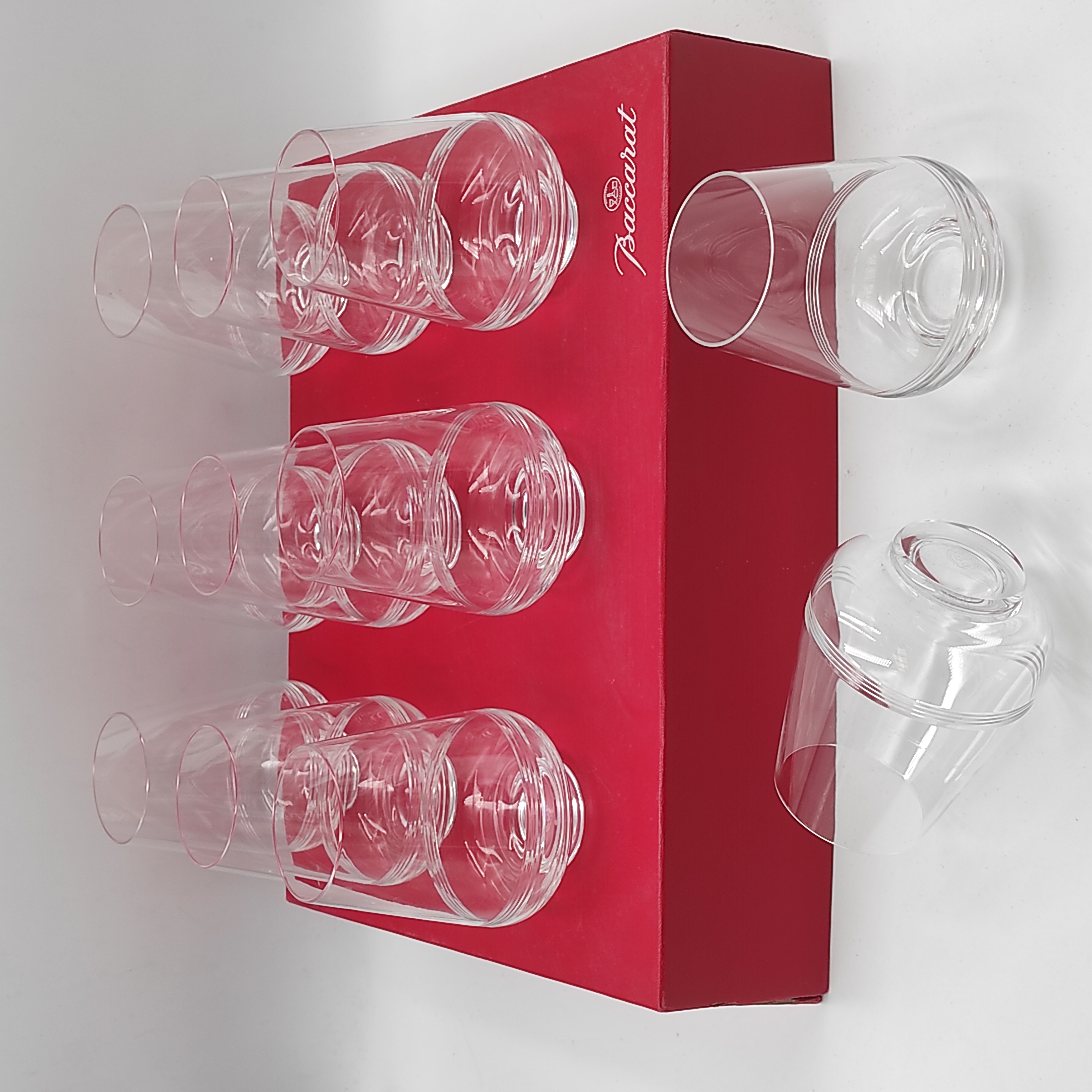 BACCARAT ATHENA 11 VERRES A VIN EN CRISTAL STRIE
