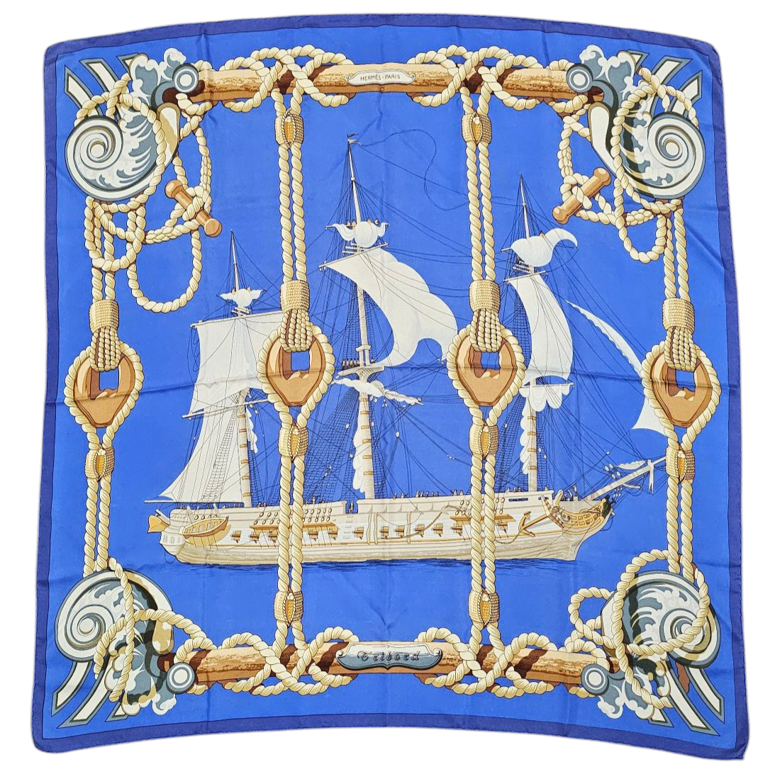 HERMES TRIBORD DE JULIE ABADIE FOND BLEU